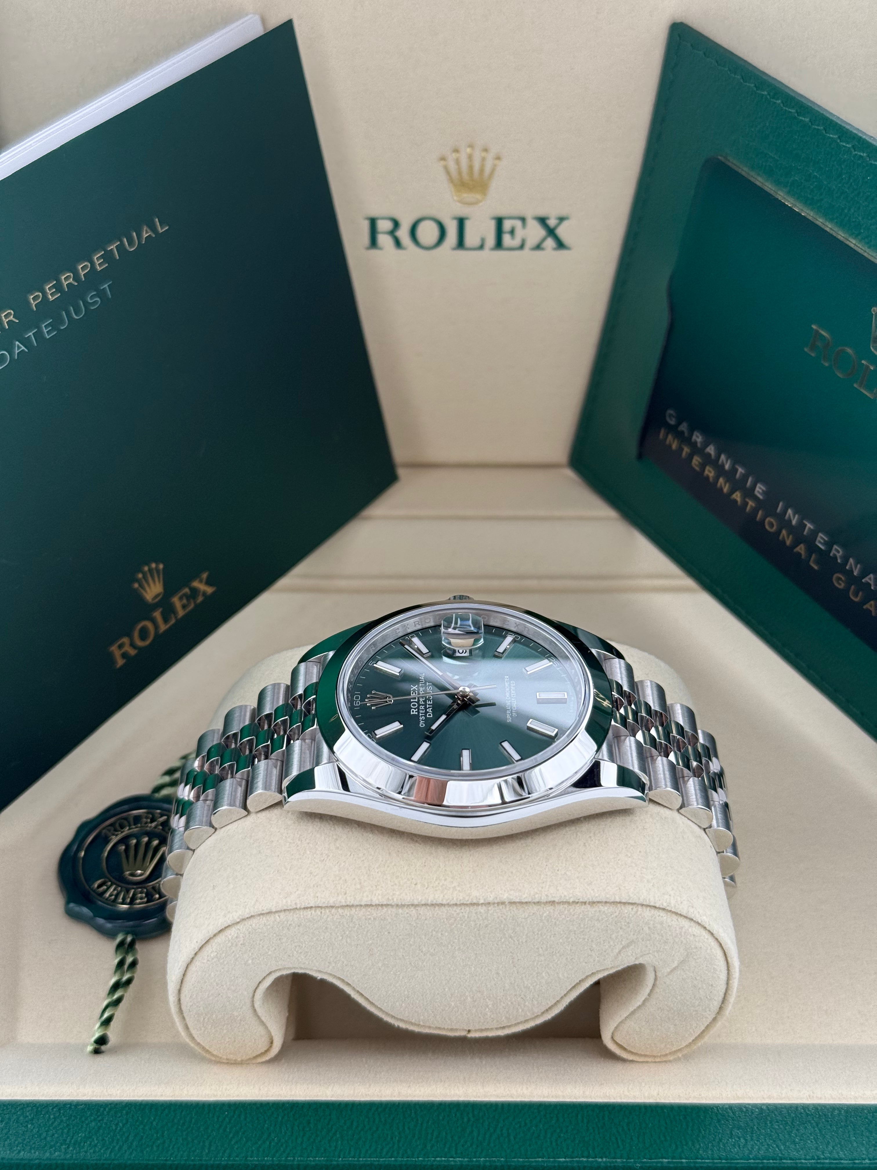 Rolex Datejust 41 – Ref. 126300 | Mintgrünes Zifferblatt | Jubilee-Band