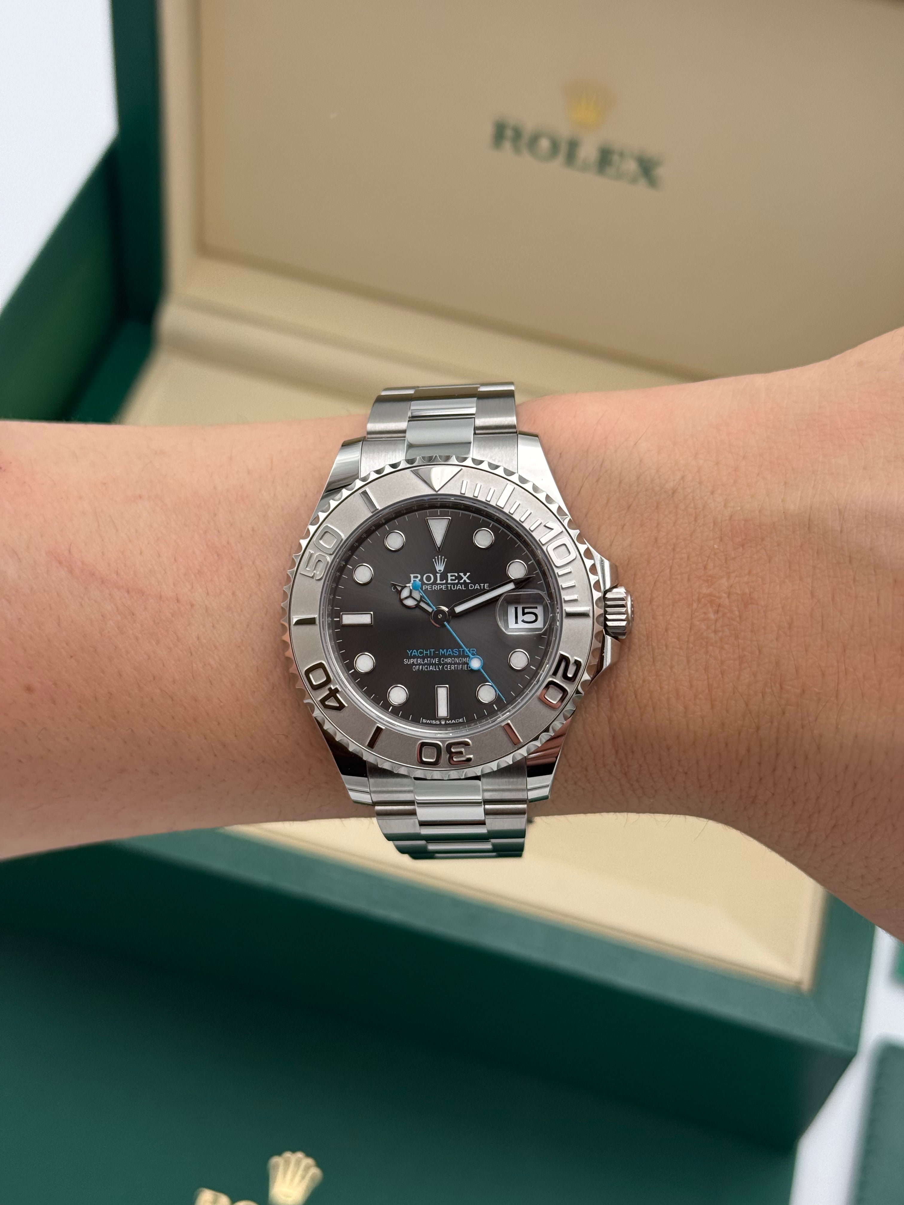Rolex Yacht-Master 37 – Ref. 268622 | Schiefergraues Zifferblatt | Oyster-Band