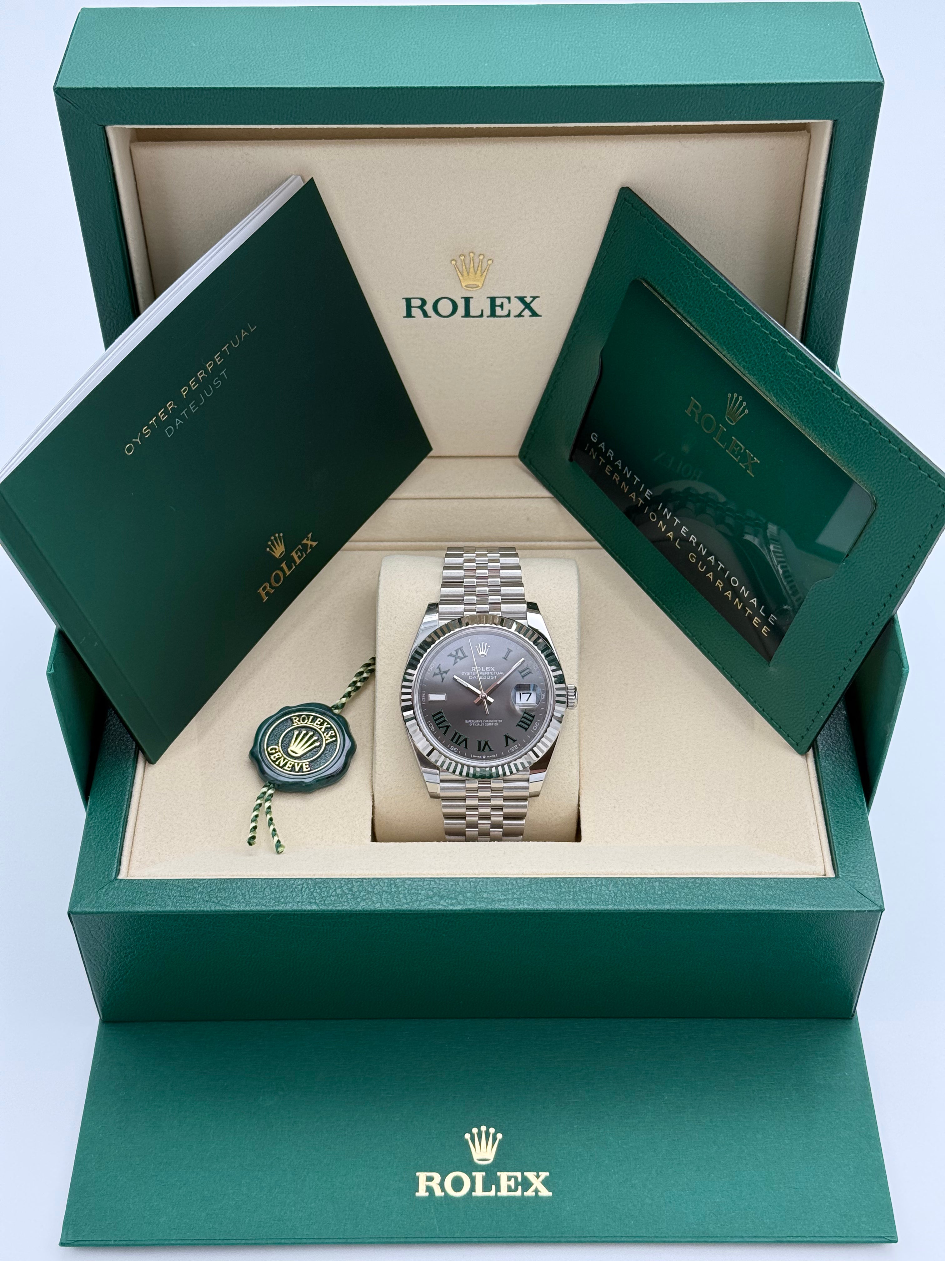 Rolex Datejust 41 – Ref. 126334 |"Wimbledon" Zifferblatt | Jubilee-Band