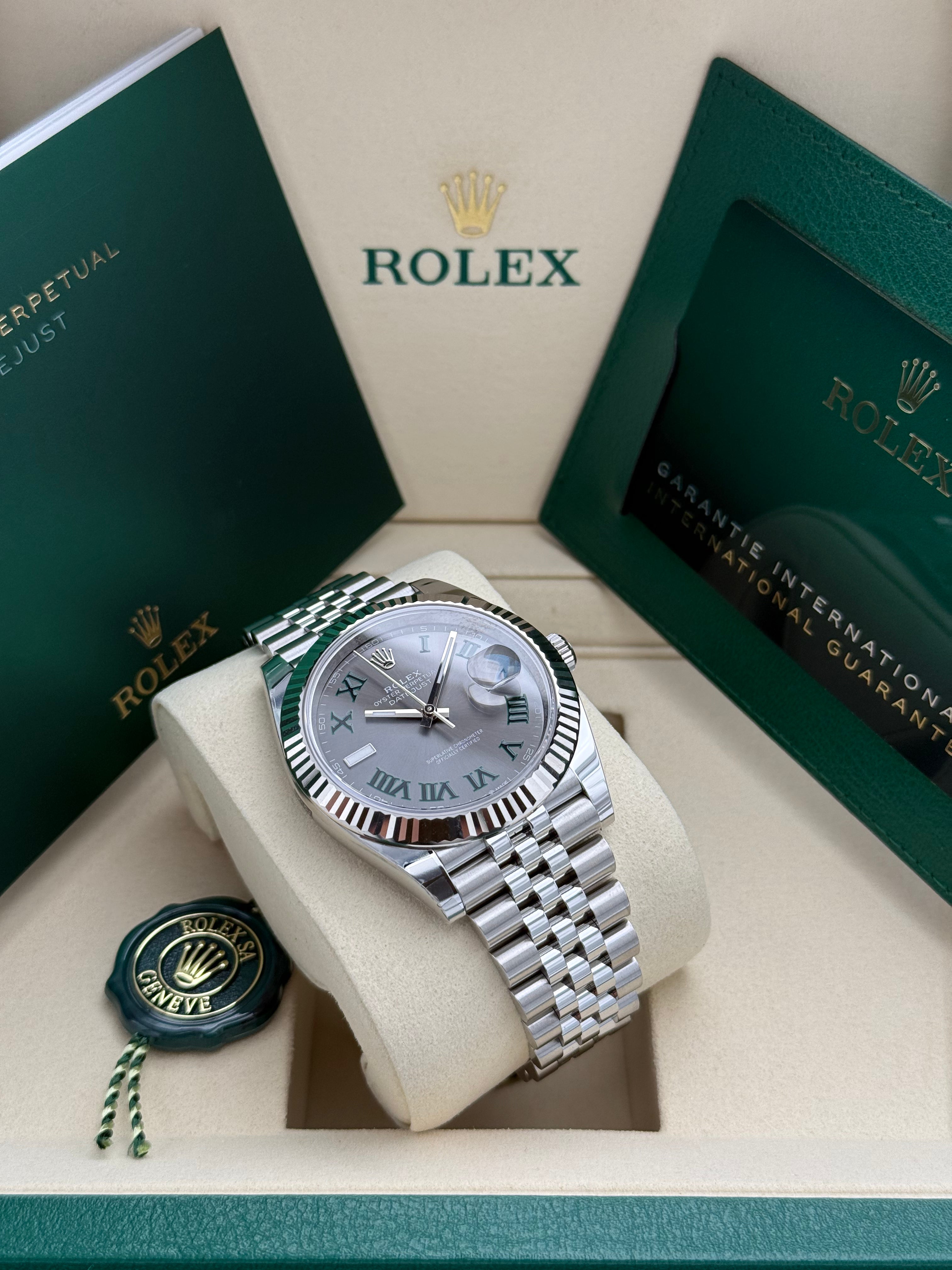 Rolex Datejust 41 – Ref. 126334 |"Wimbledon" Zifferblatt | Jubilee-Band