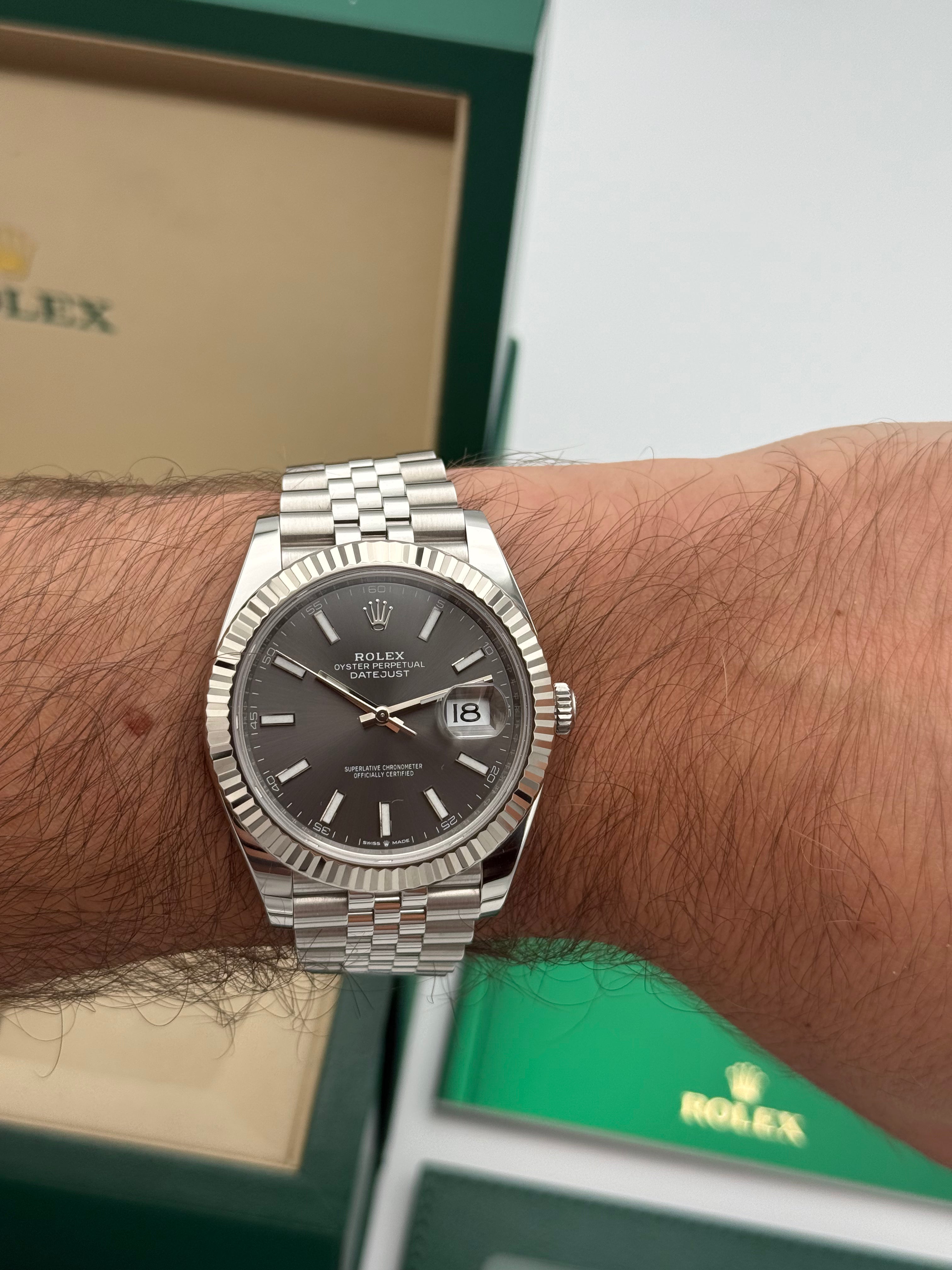 Rolex Datejust 41 – Ref. 126334 |Schiefergraues Zifferblatt | Jubilee-Band