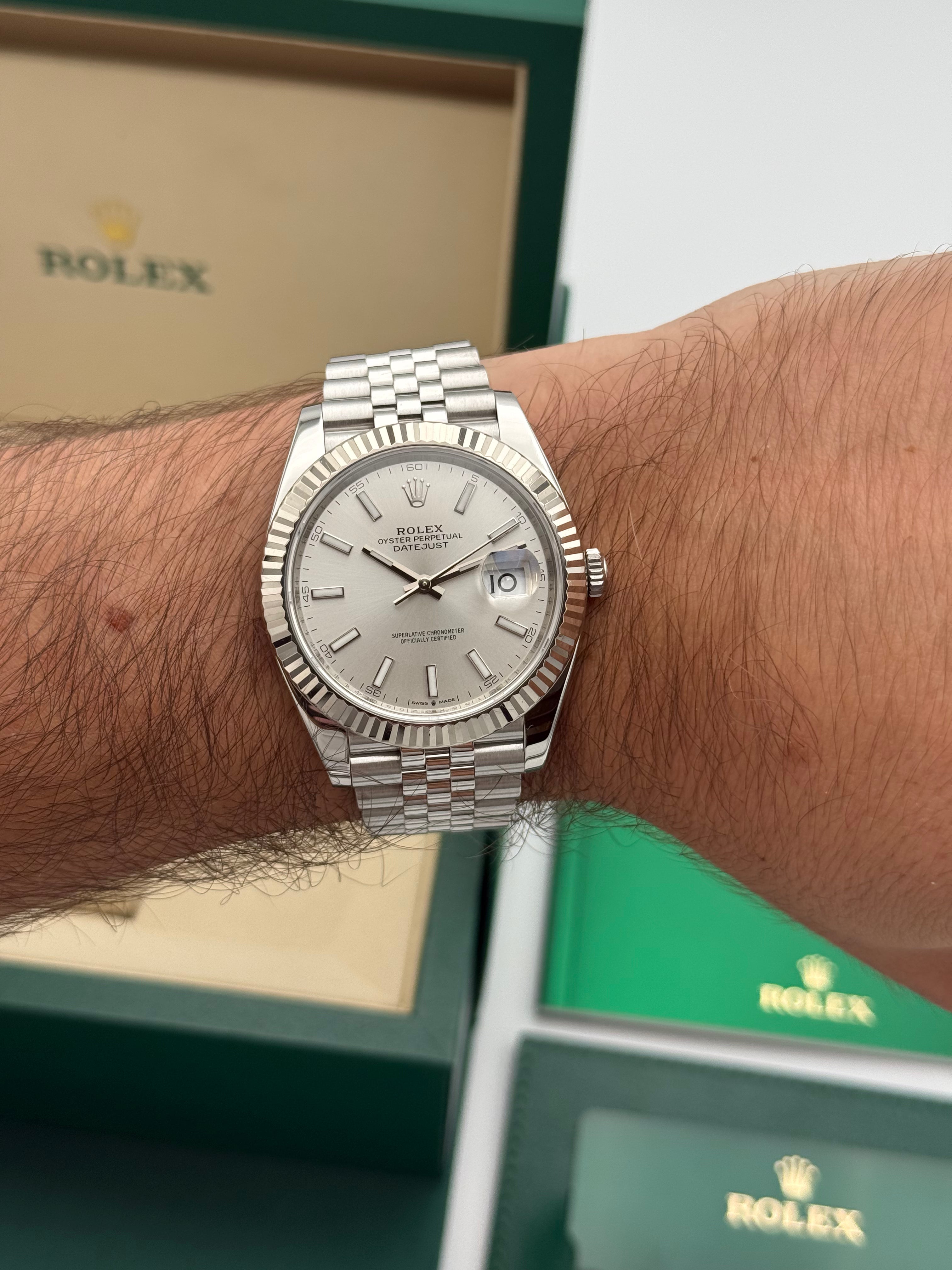 Rolex Datejust 41 – Ref. 126334 |Silbernes Zifferblatt | Jubilee-Band