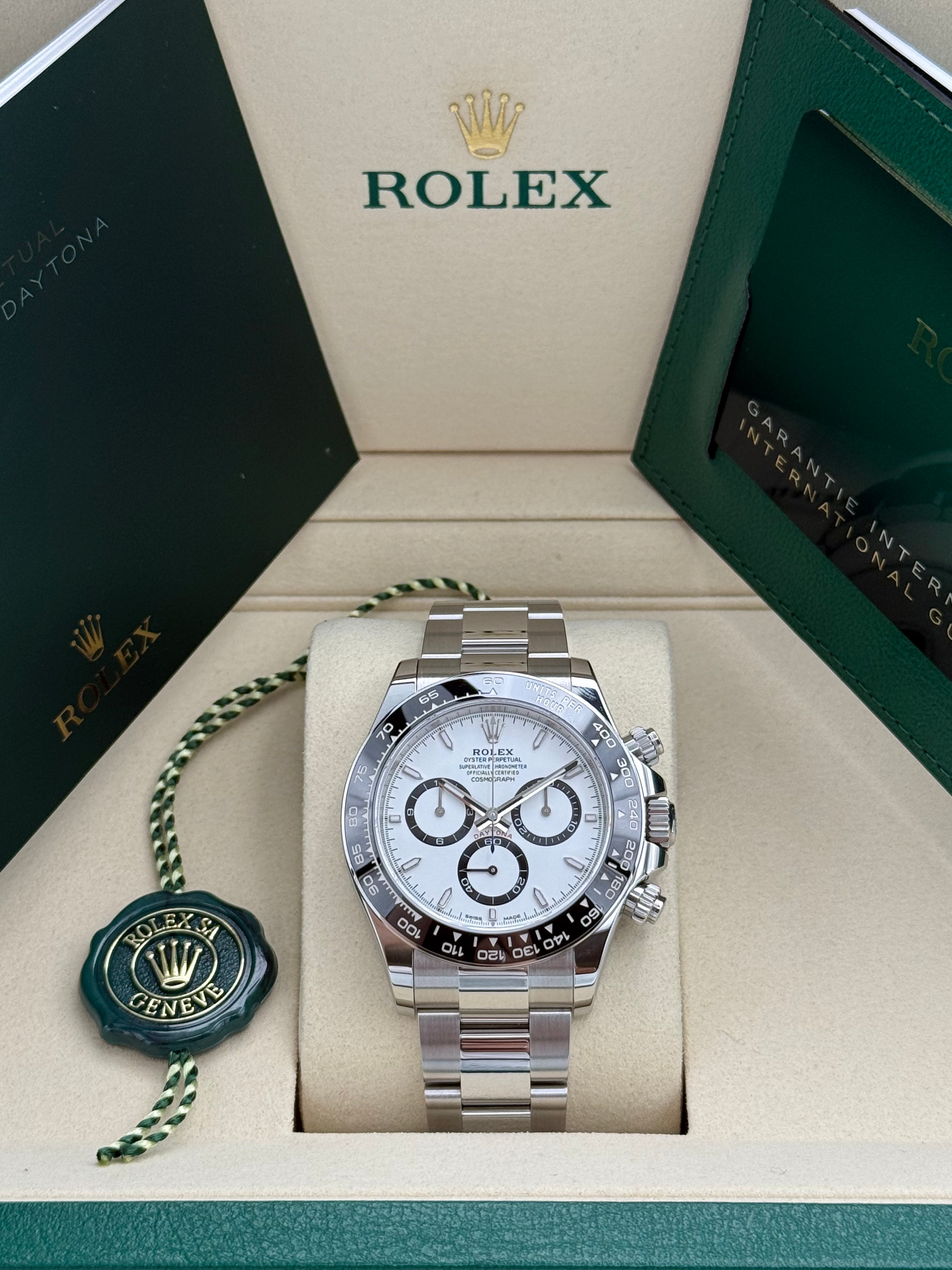 Rolex Daytona – Ref. 126500LN | Weißes Zifferblatt | Oyster-Band