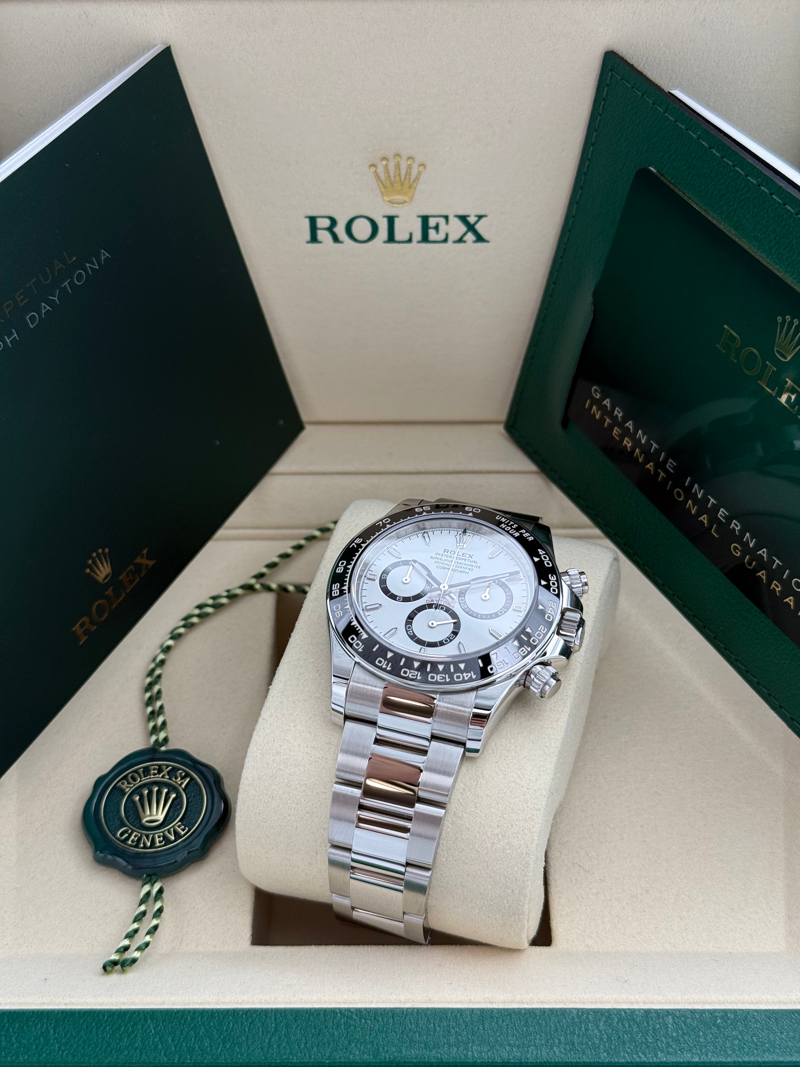 Rolex Daytona – Ref. 126500LN | Weißes Zifferblatt | Oyster-Band