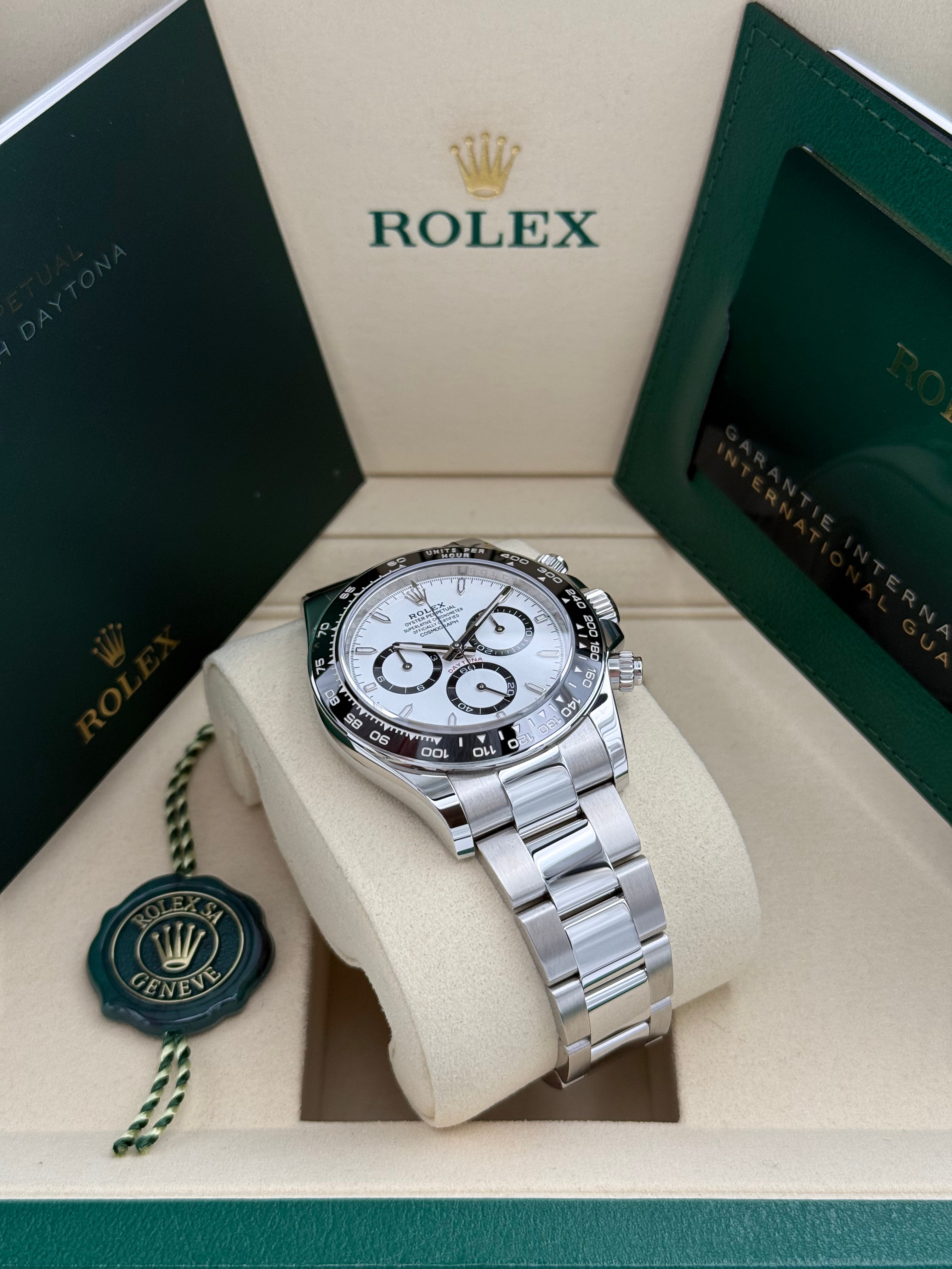 Rolex Daytona – Ref. 126500LN | Weißes Zifferblatt | Oyster-Band