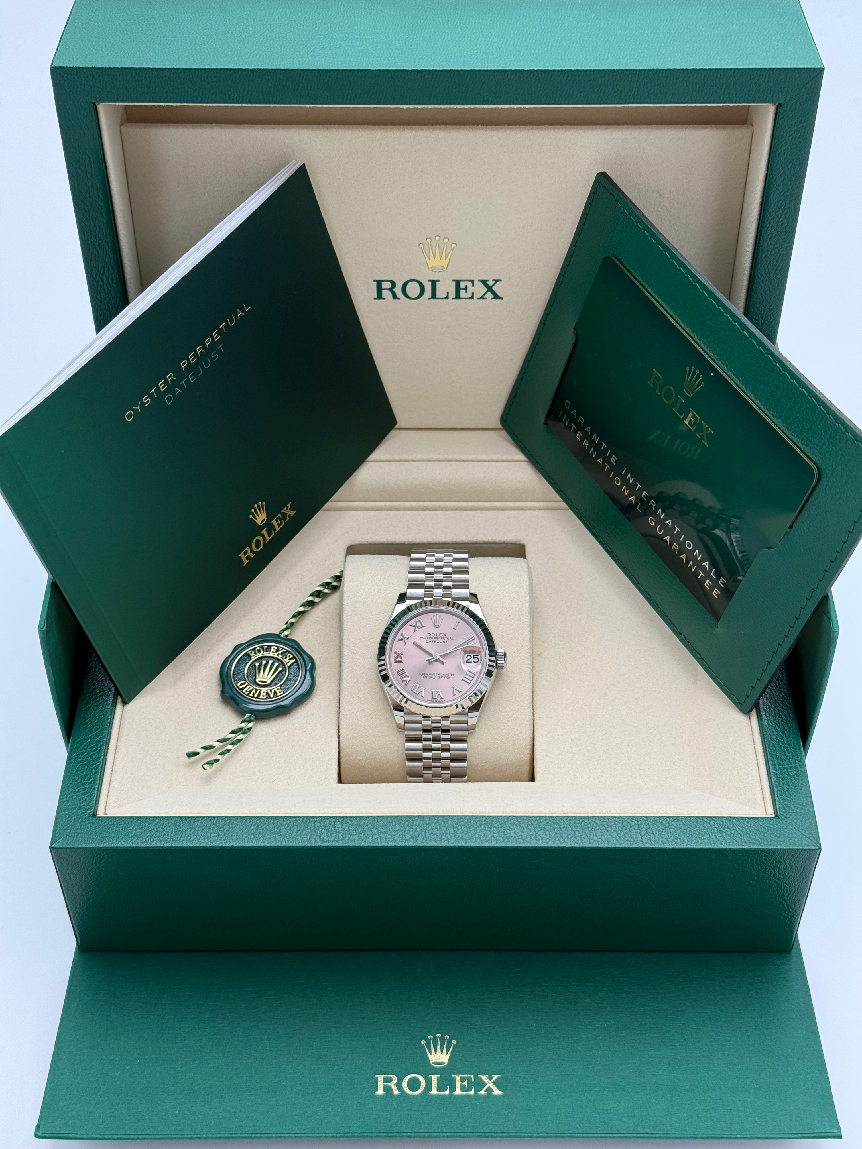Rolex Datejust 31 – Ref. 278274 | Rosafarbenes Zifferblatt | Jubilee-Band