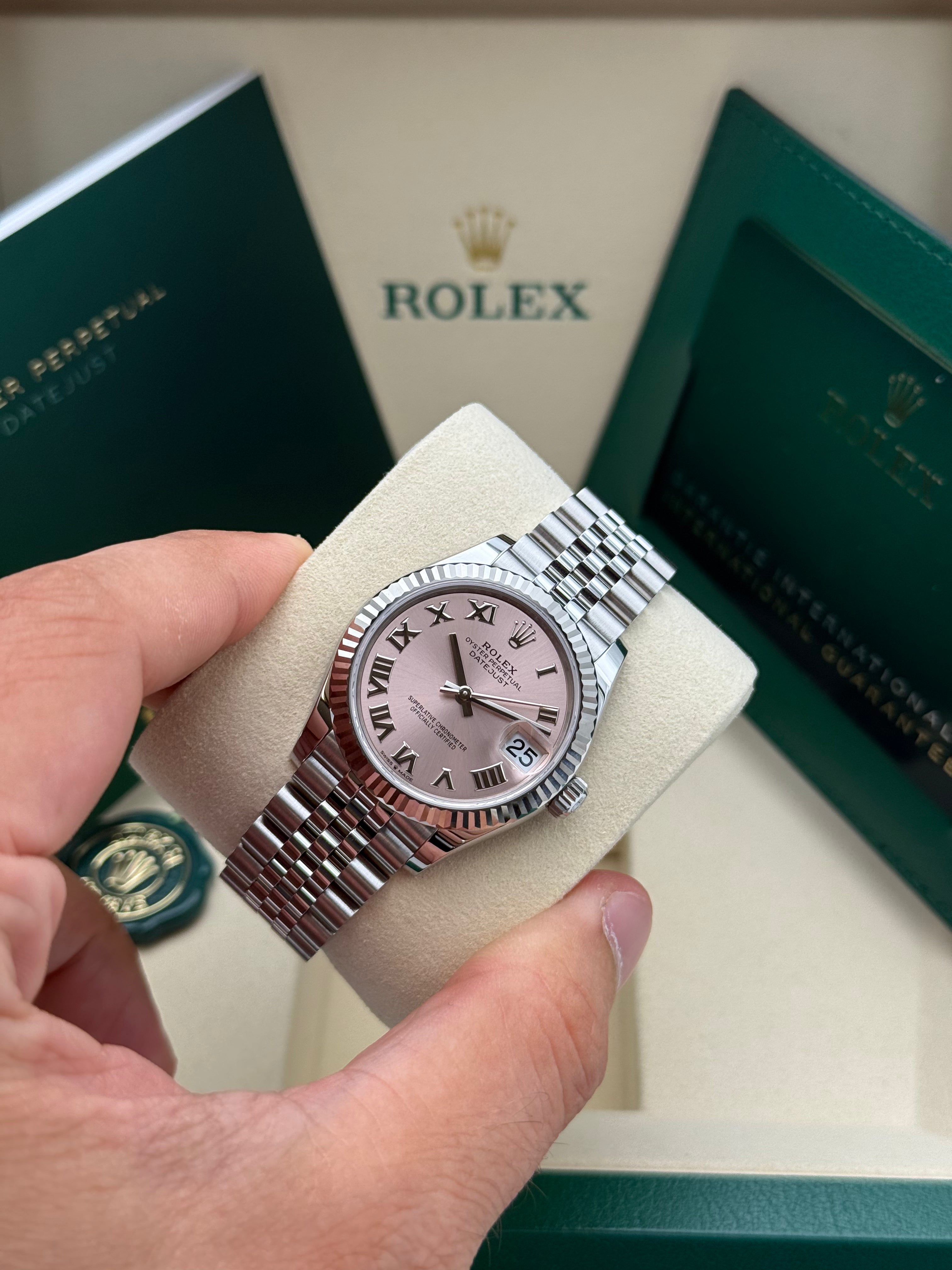 Rolex Datejust 31 – Ref. 278274 | Rosafarbenes Zifferblatt | Jubilee-Band