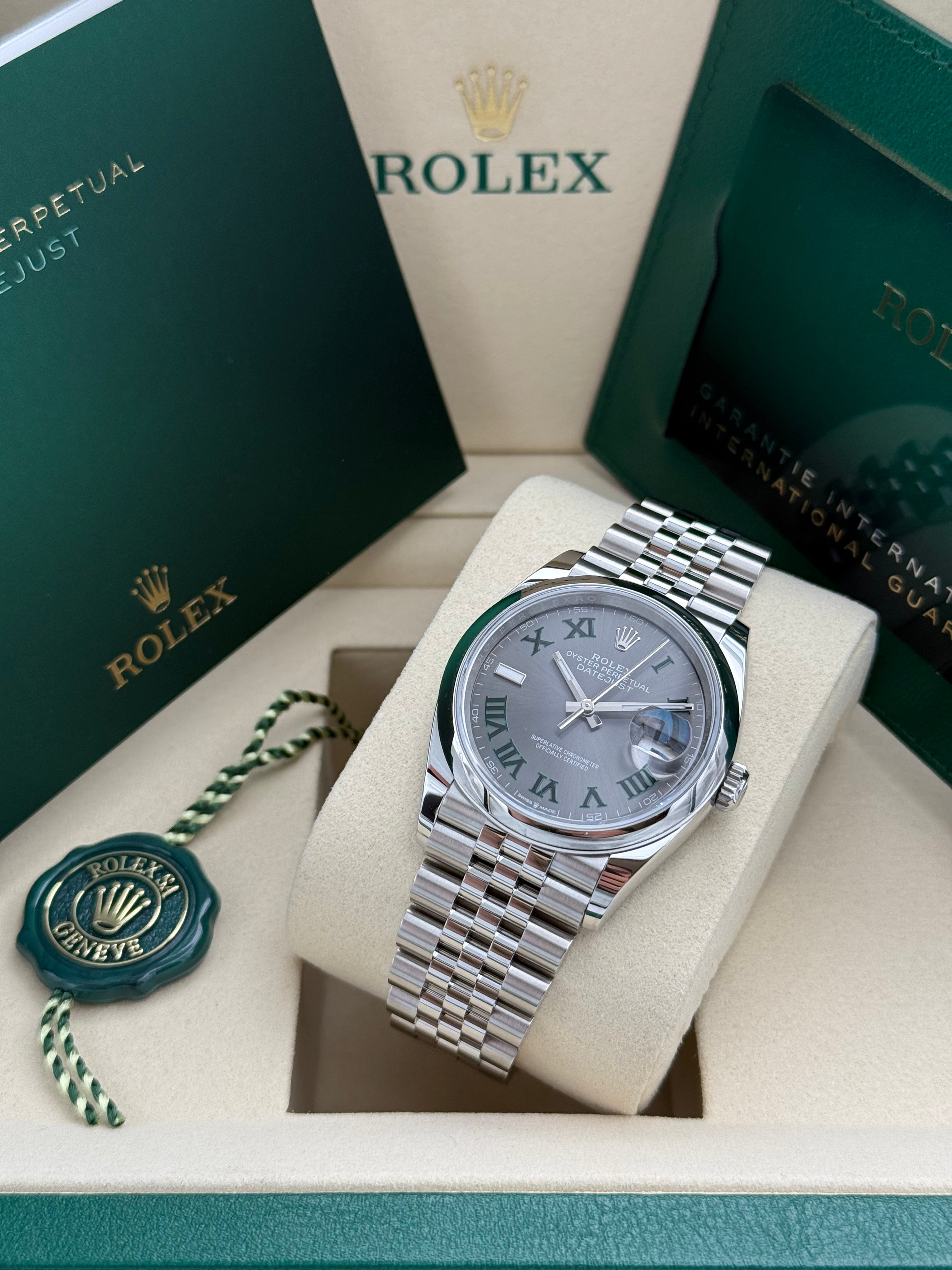 Rolex Datejust 36 – Ref. 126200 | Schiefergraues Zifferblatt | Jubilee-Band