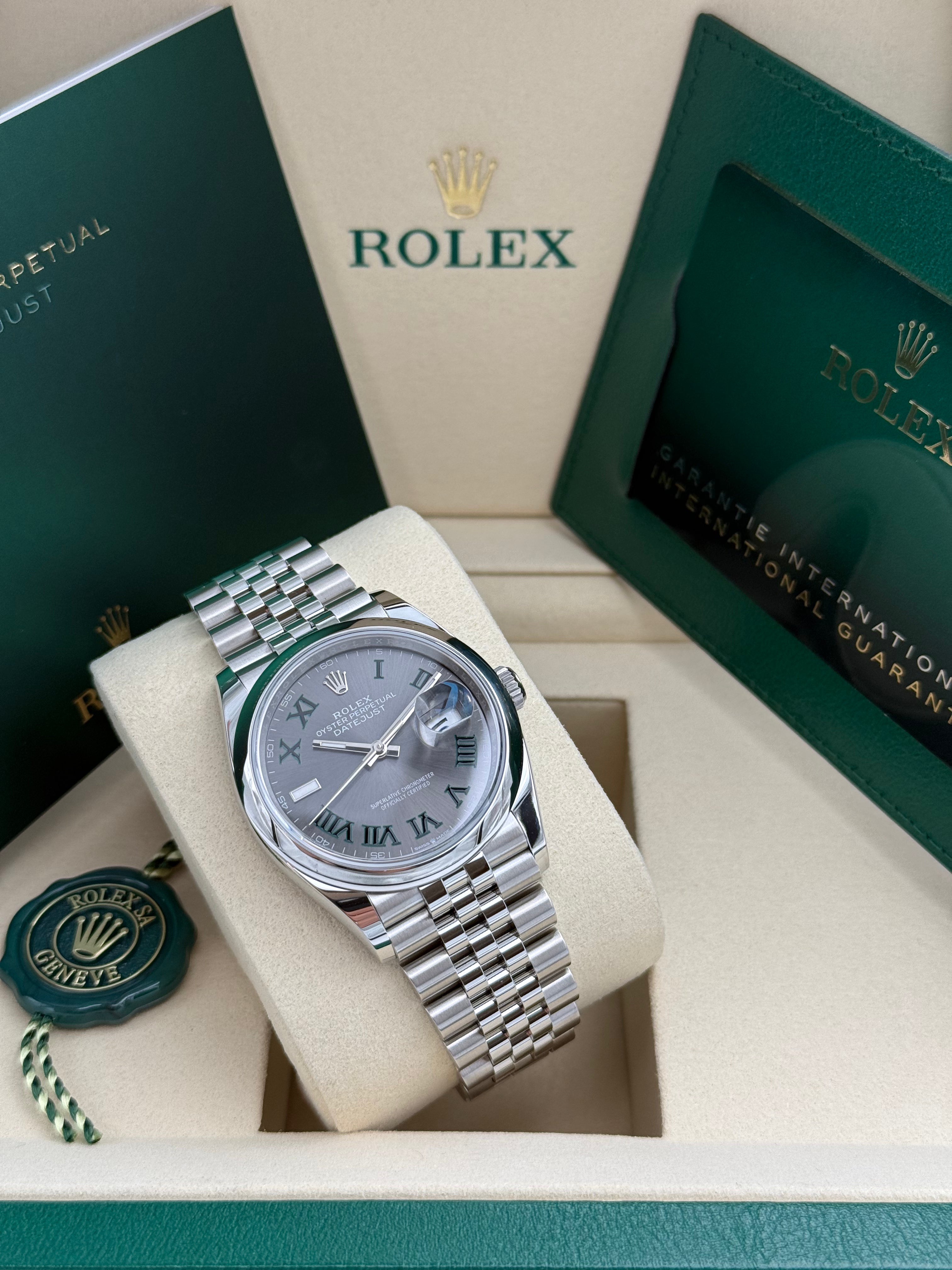 Rolex Datejust 36 – Ref. 126200 | Schiefergraues Zifferblatt | Jubilee-Band