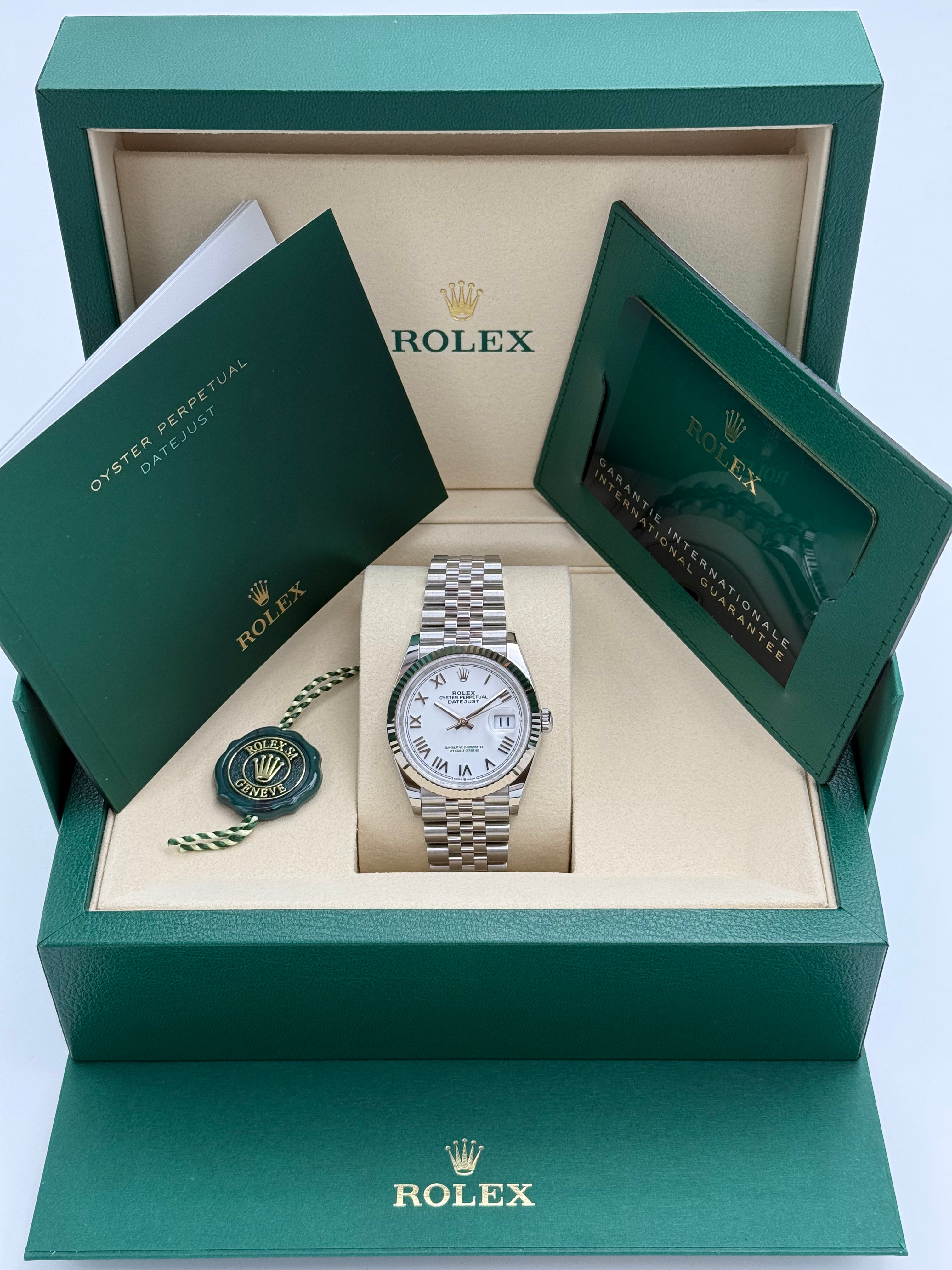 Rolex Datejust 36 – Ref. 126234 | Weißes Zifferblatt | Jubilee-Band