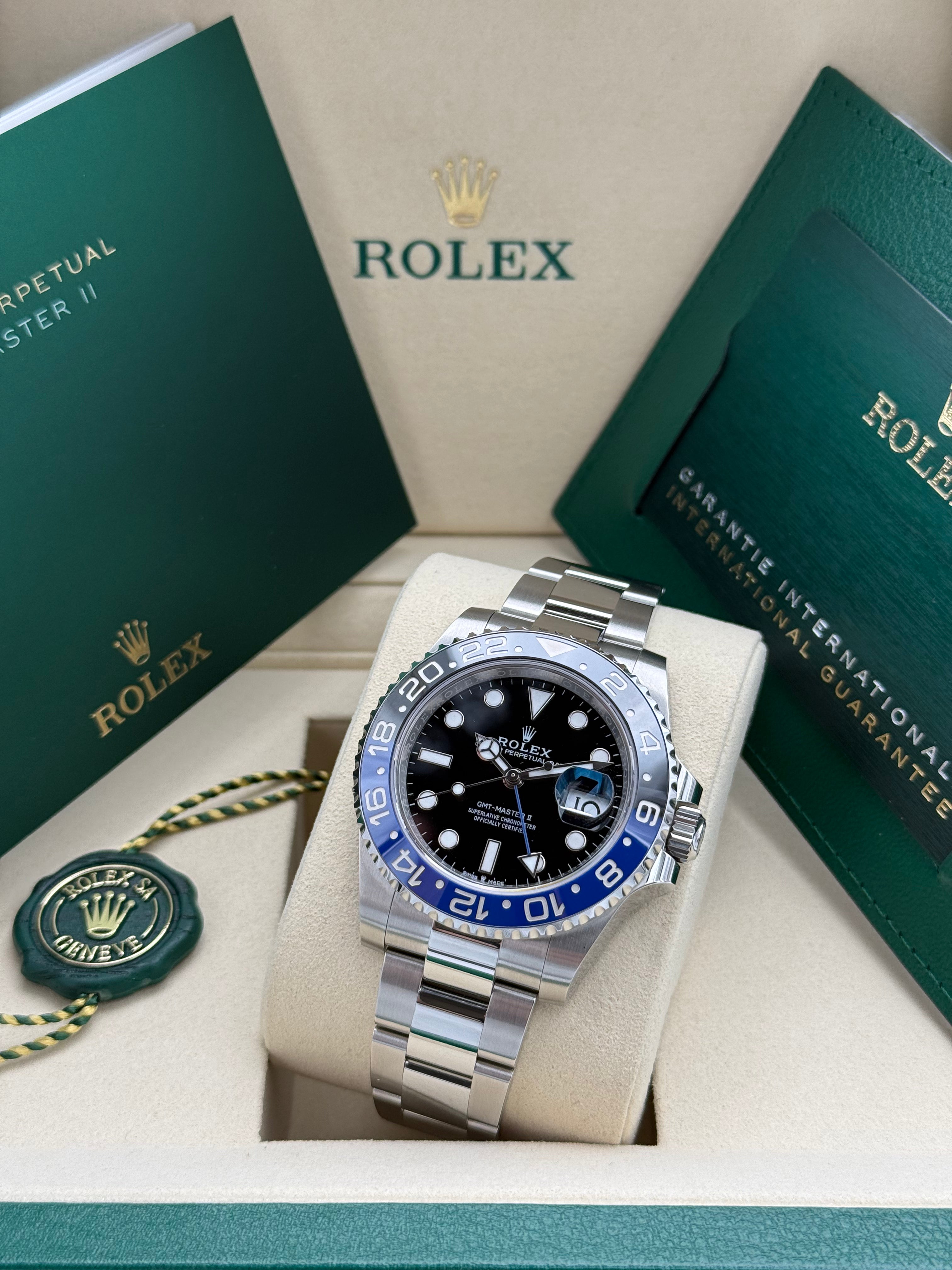 Rolex GMT Master II – Ref. 126710BLNR | Schwarzes Zifferblatt | Oyster-Band
