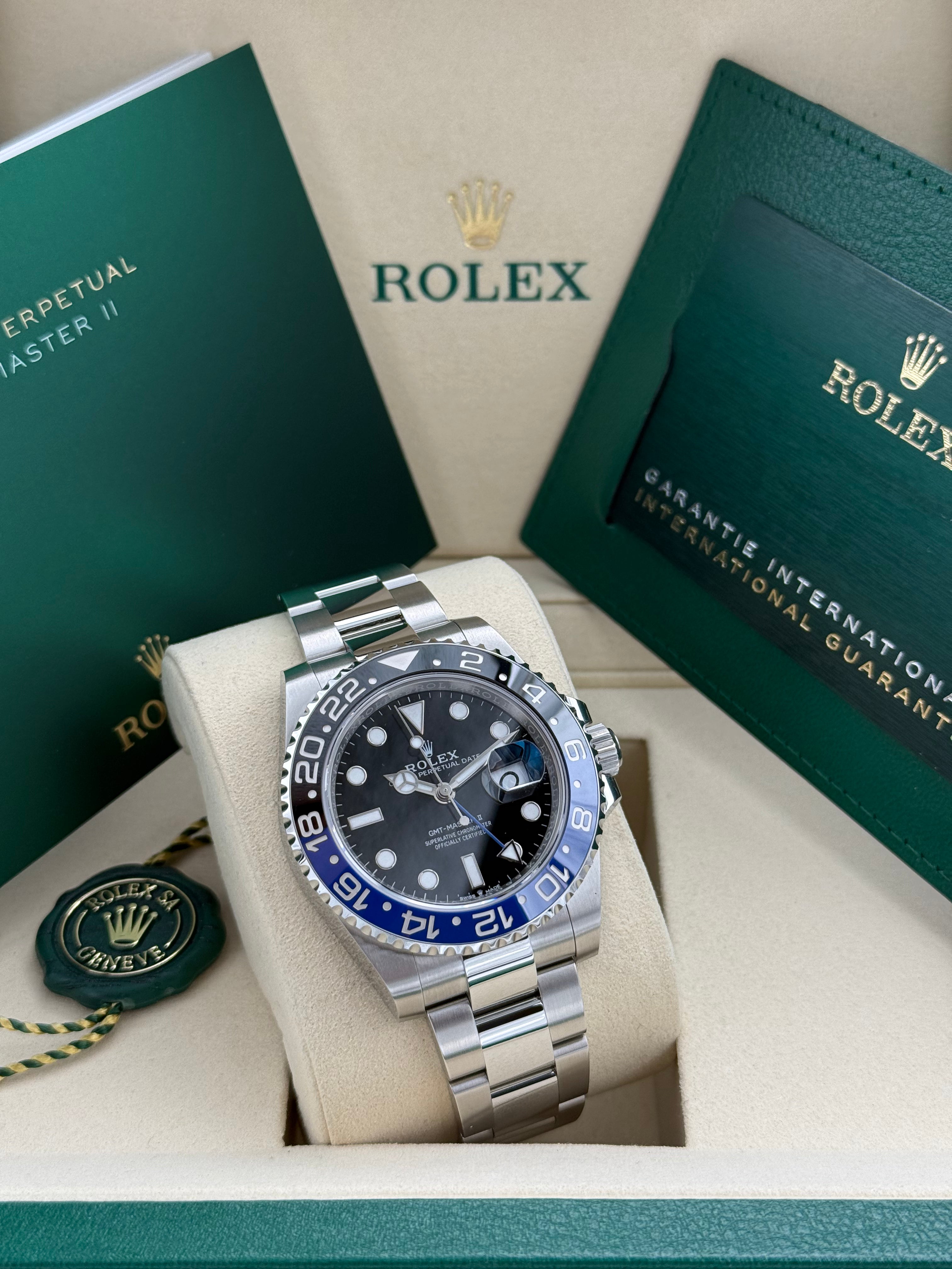 Rolex GMT Master II – Ref. 126710BLNR | Schwarzes Zifferblatt | Oyster-Band