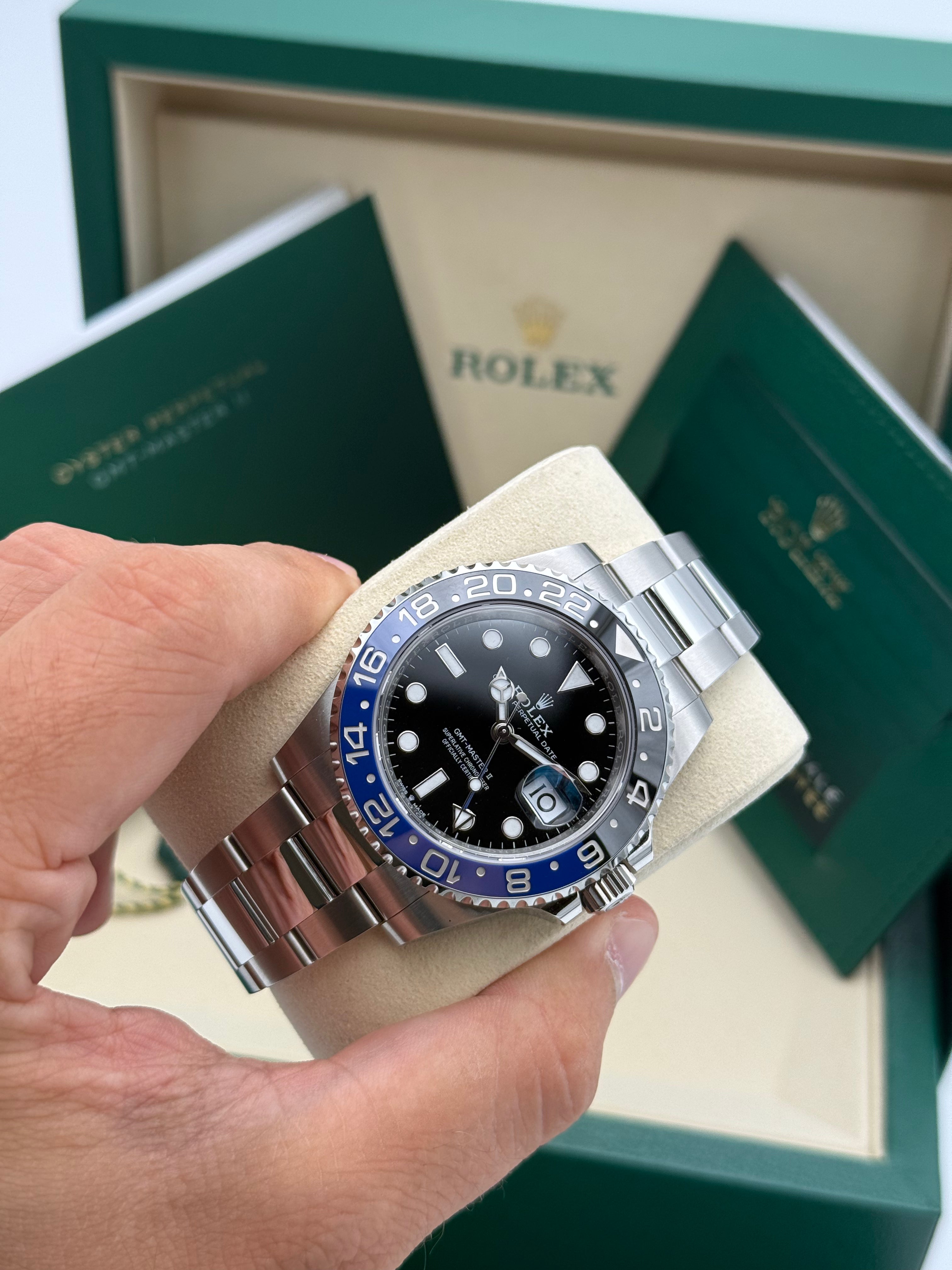 Rolex GMT Master II – Ref. 126710BLNR | Schwarzes Zifferblatt | Oyster-Band