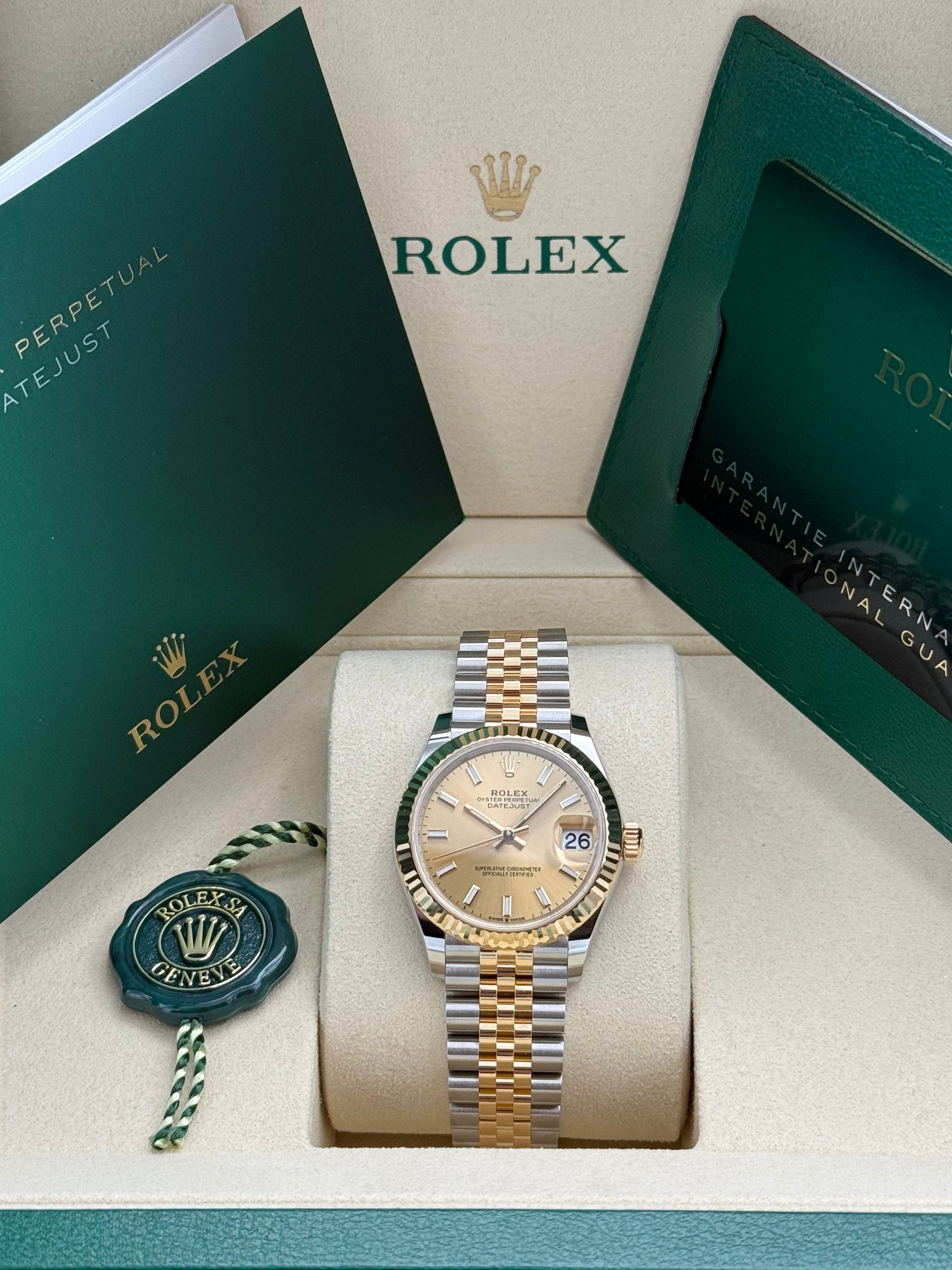 Rolex Datejust 31 – Ref. 278273 | Champagnerfarbenes Zifferblatt | Jubilee-Band