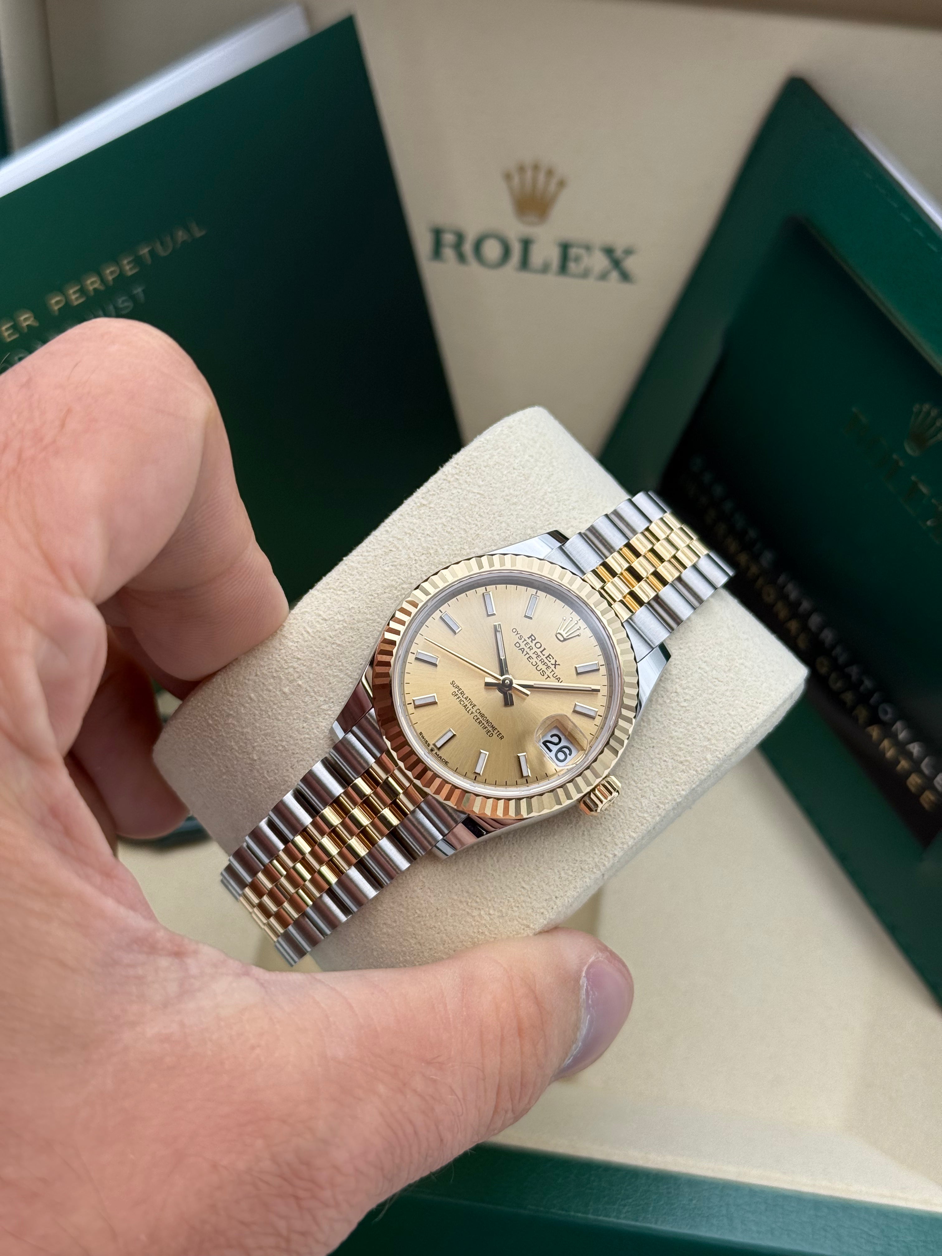 Rolex Datejust 31 – Ref. 278273 | Champagnerfarbenes Zifferblatt | Jubilee-Band
