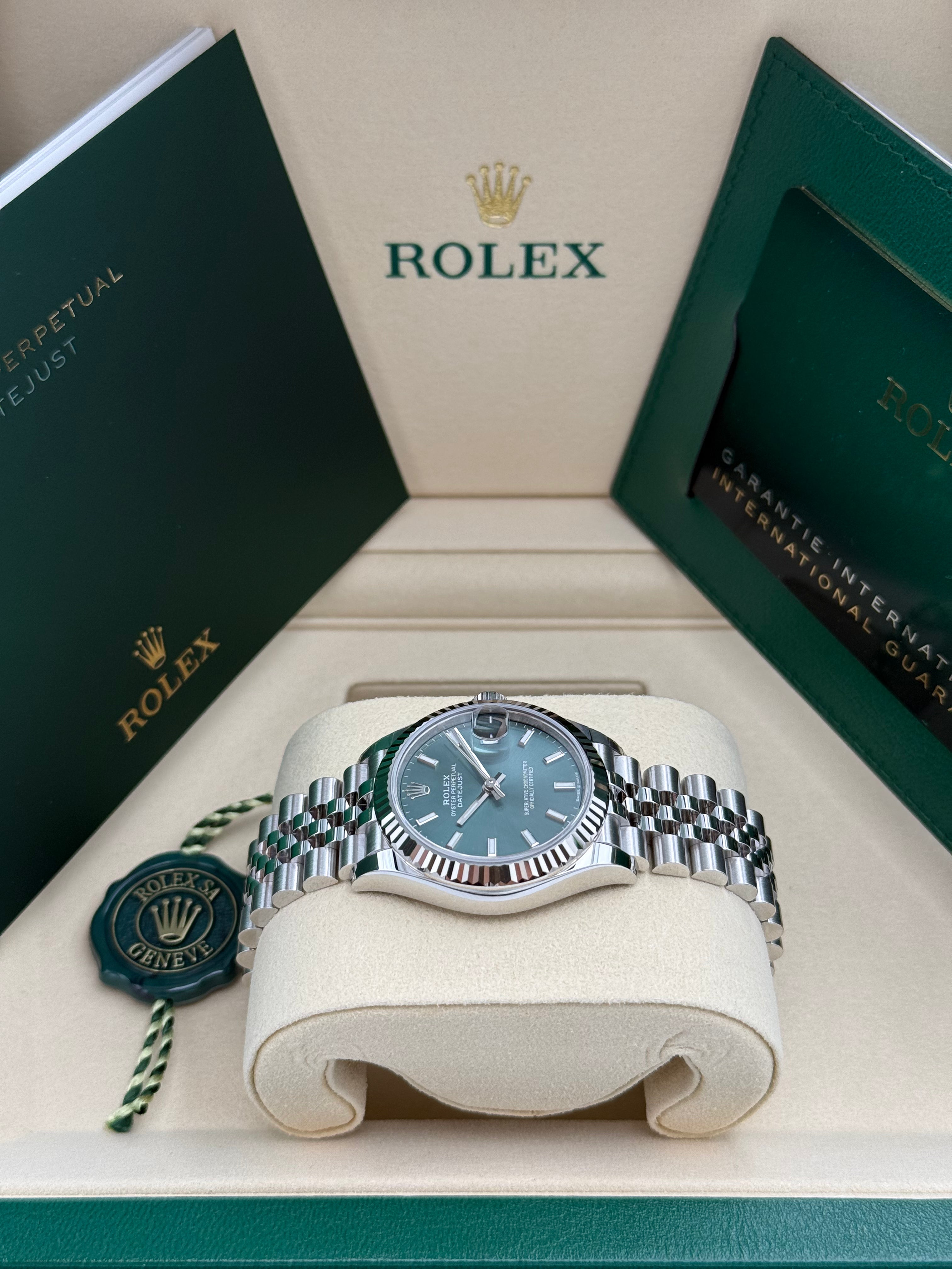 Rolex Datejust 31 – Ref. 278274 | Mintgrünes Zifferblatt | Jubilee-Band