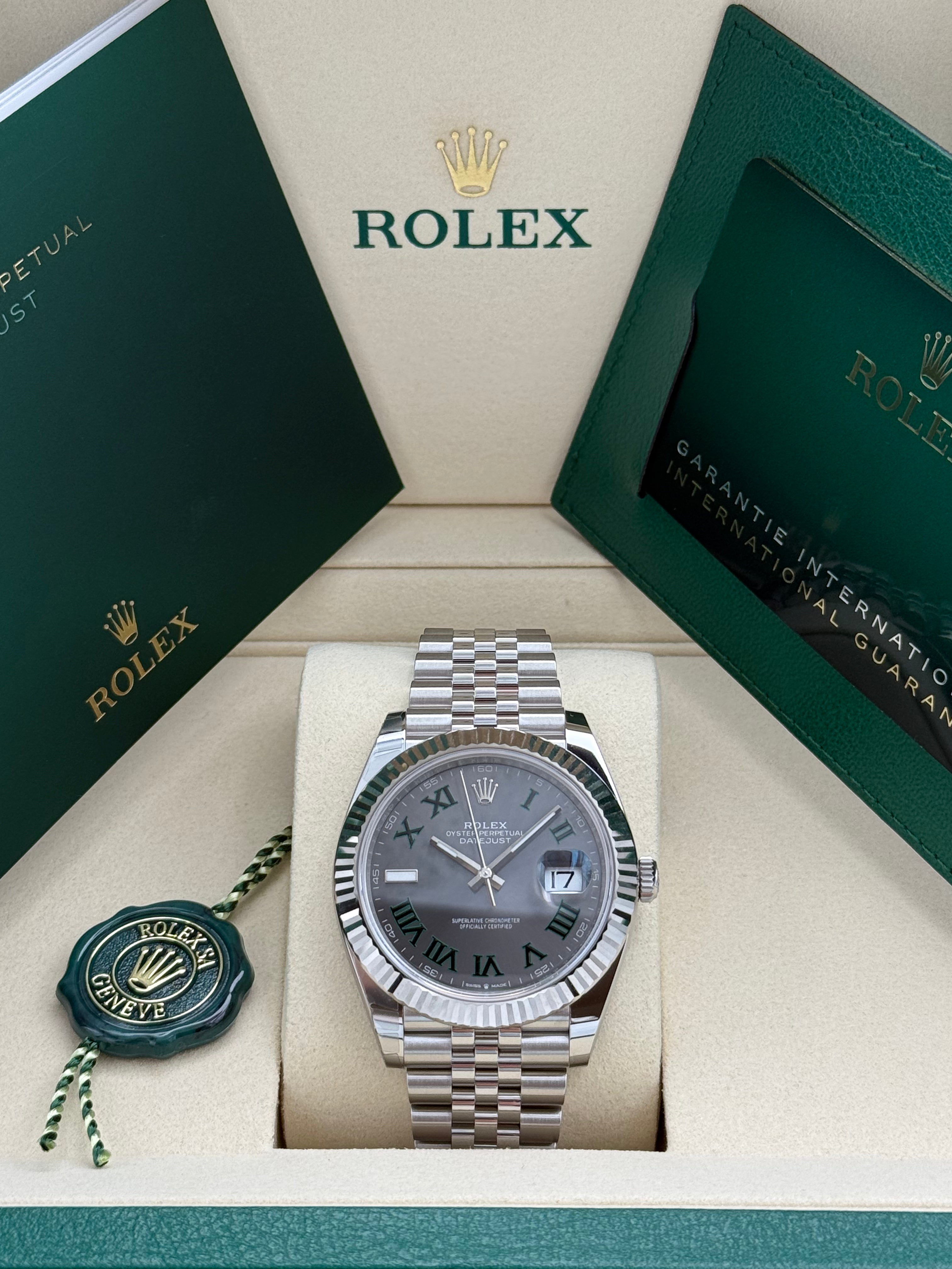 Rolex Datejust 41 – Ref. 126334 |"Wimbledon" Zifferblatt | Jubilee-Band
