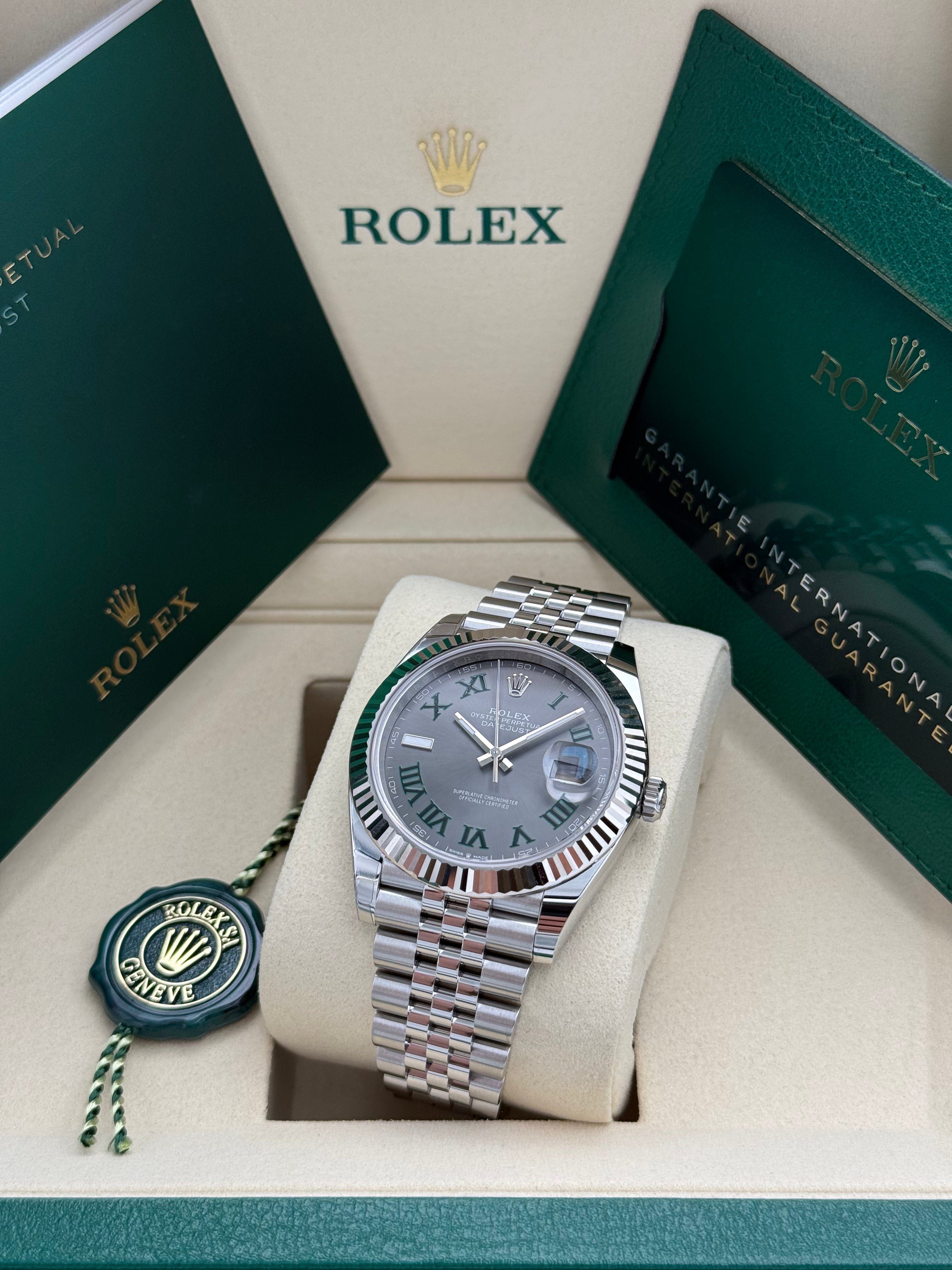 Rolex Datejust 41 – Ref. 126334 |"Wimbledon" Zifferblatt | Jubilee-Band