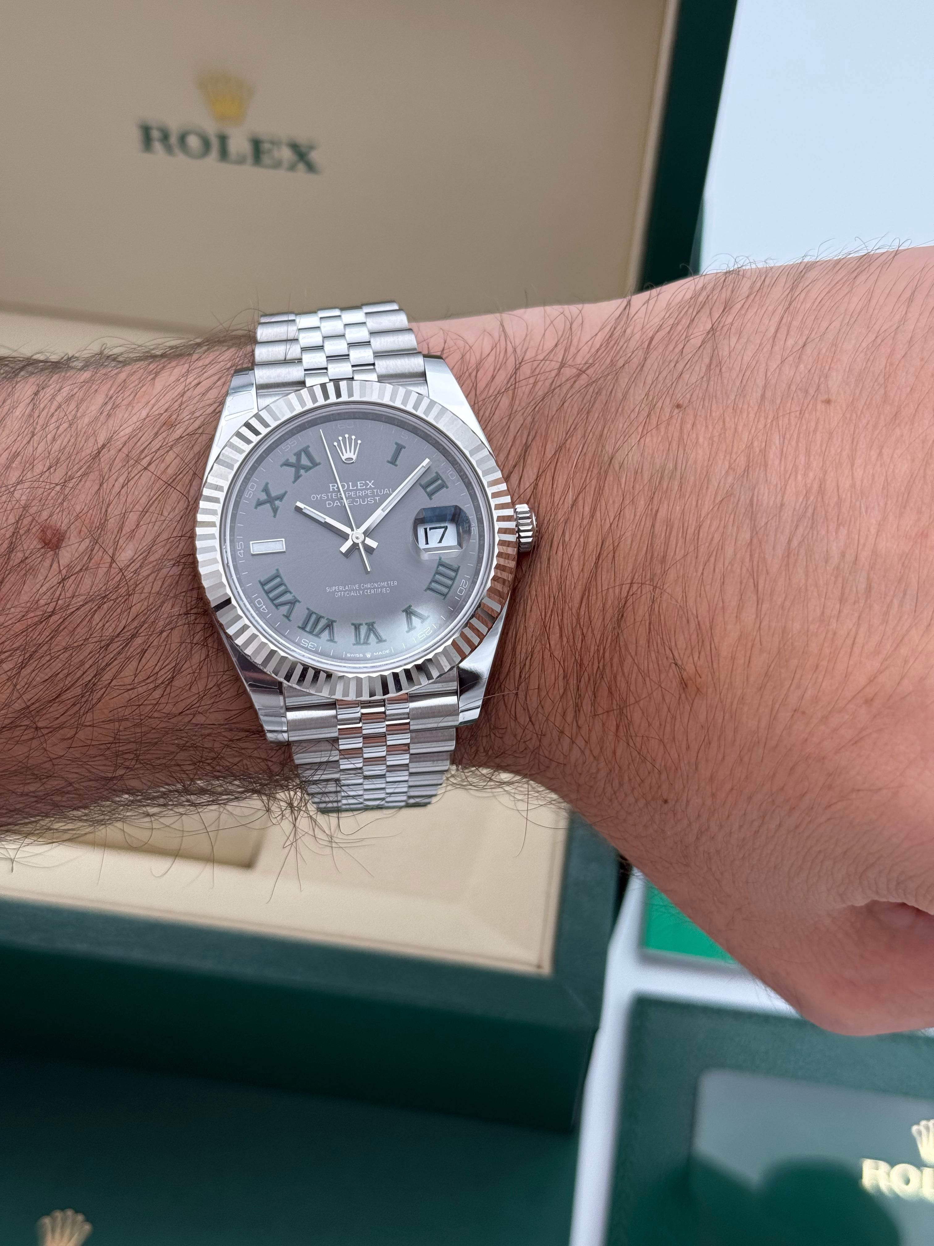 Rolex Datejust 41 – Ref. 126334 |"Wimbledon" Zifferblatt | Jubilee-Band