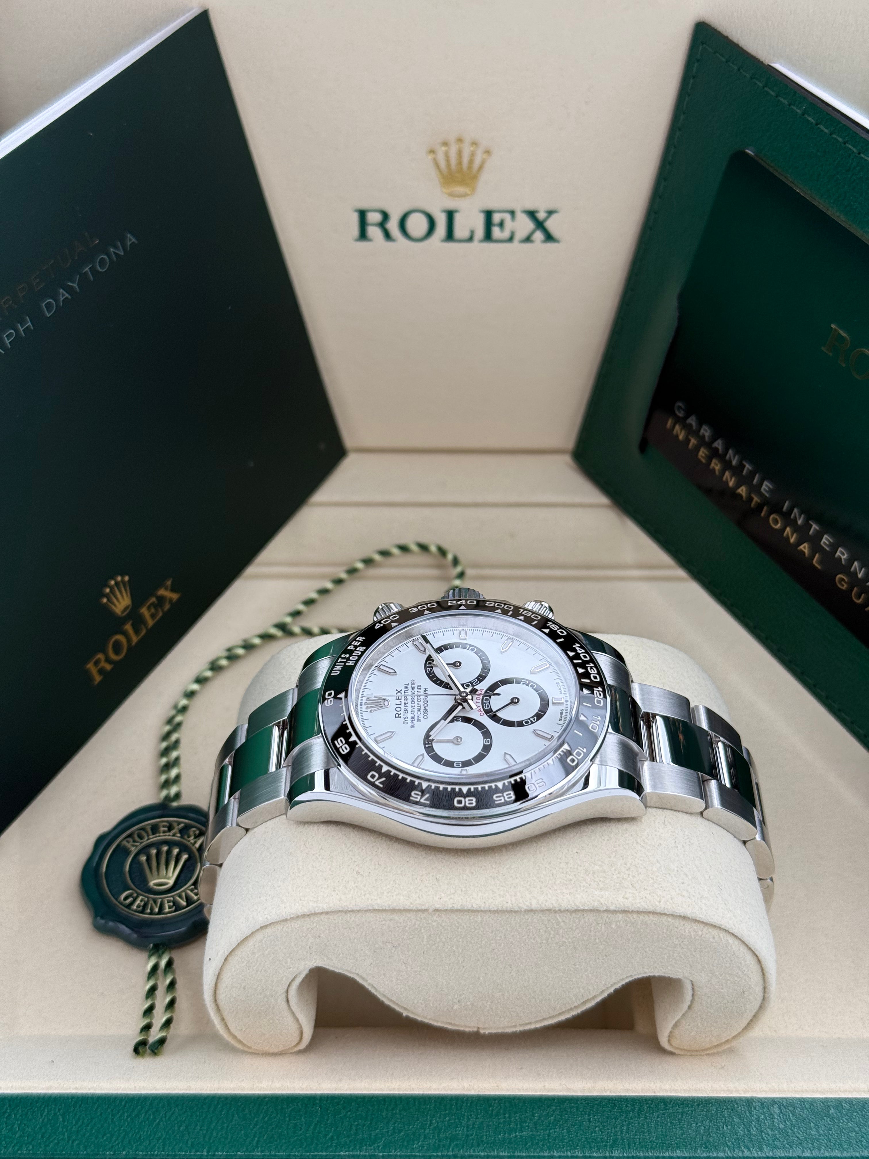 Rolex Daytona – Ref. 126500LN | Weißes Zifferblatt | Oyster-Band