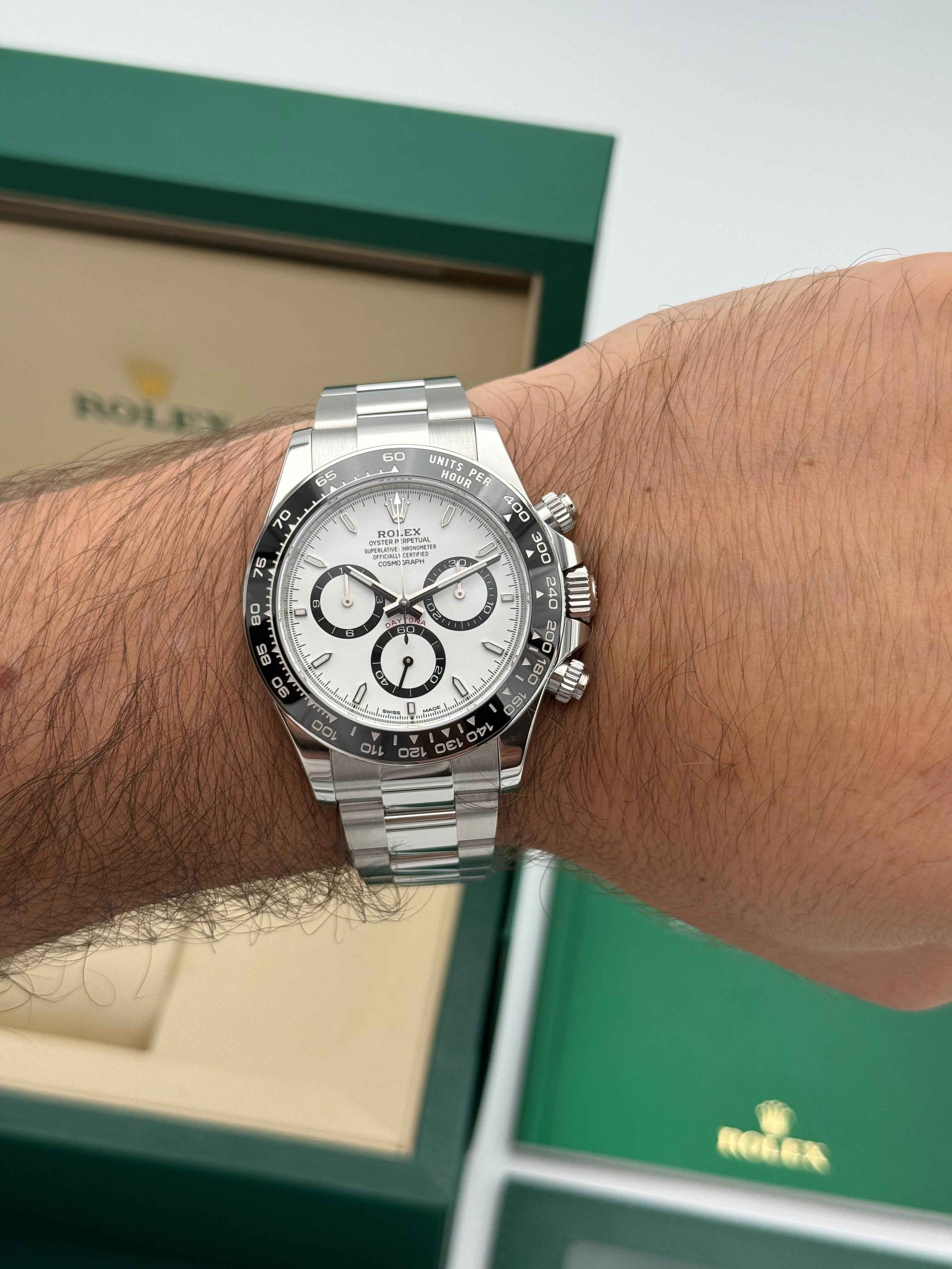 Rolex Daytona – Ref. 126500LN | Weißes Zifferblatt | Oyster-Band
