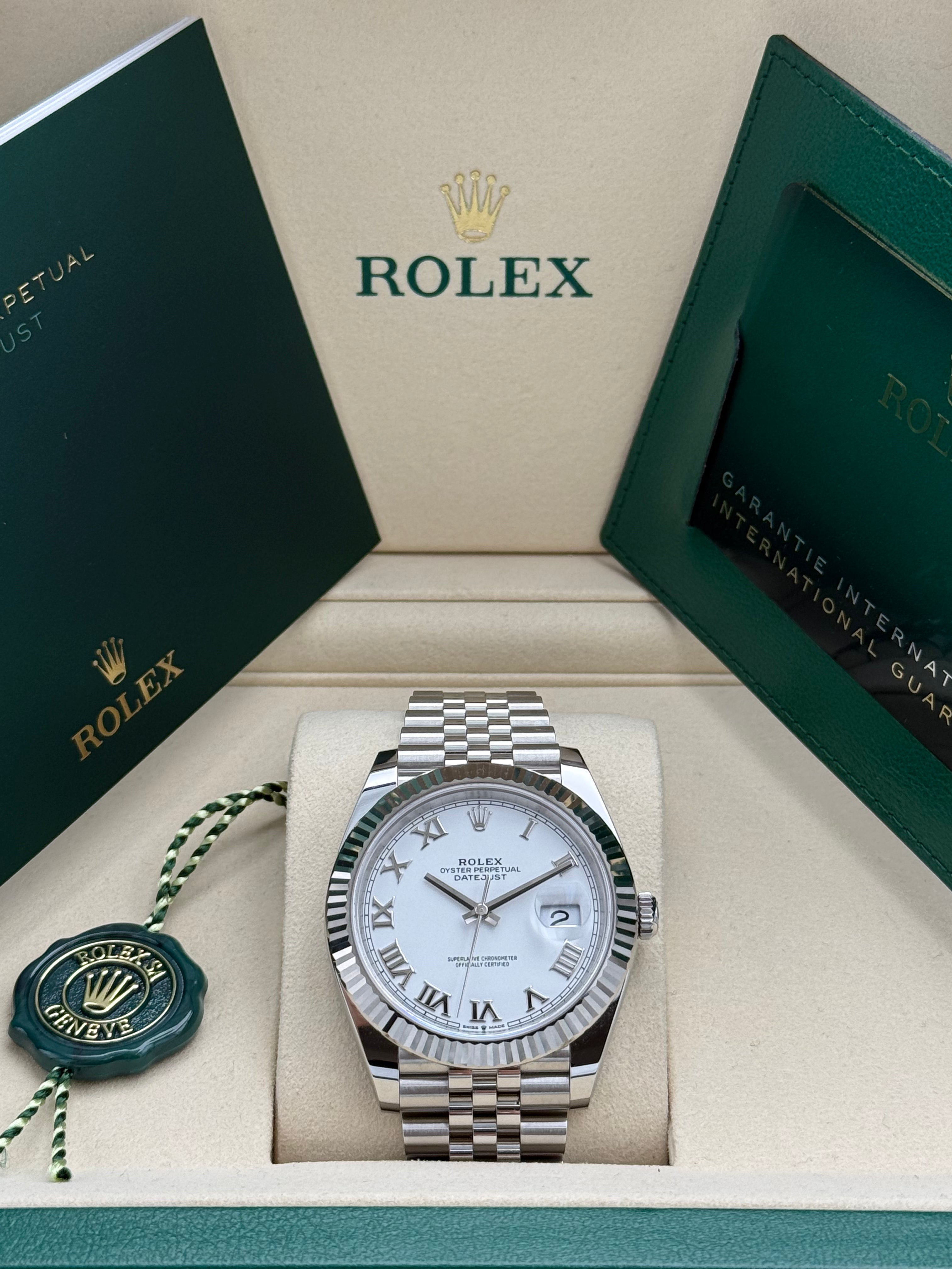 Rolex Datejust 41 – Ref. 126334 |Weißes Zifferblatt | Jubilee-Band