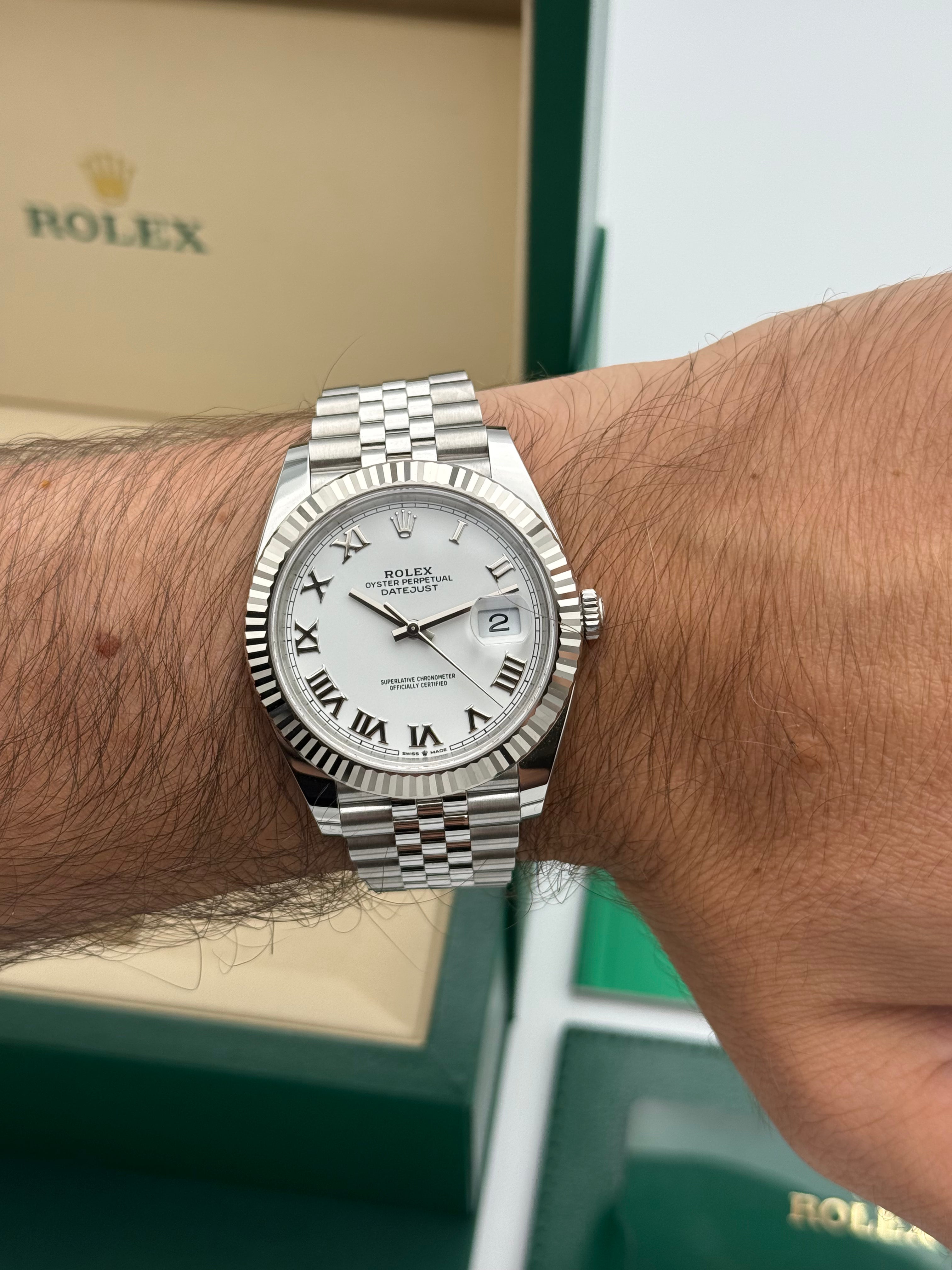 Rolex Datejust 41 – Ref. 126334 |Weißes Zifferblatt | Jubilee-Band
