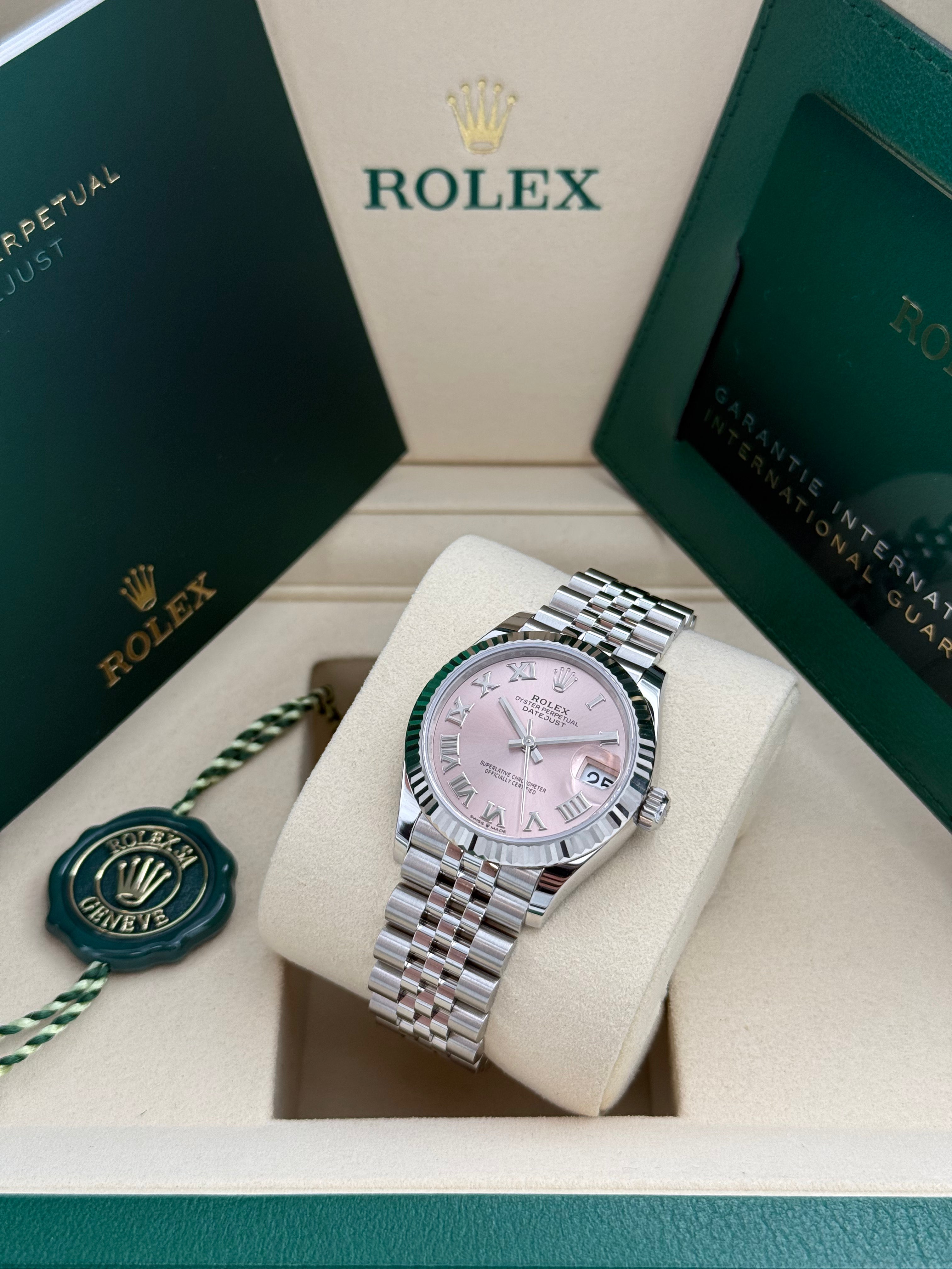 Rolex Datejust 31 – Ref. 278274 | Rosafarbenes Zifferblatt | Jubilee-Band