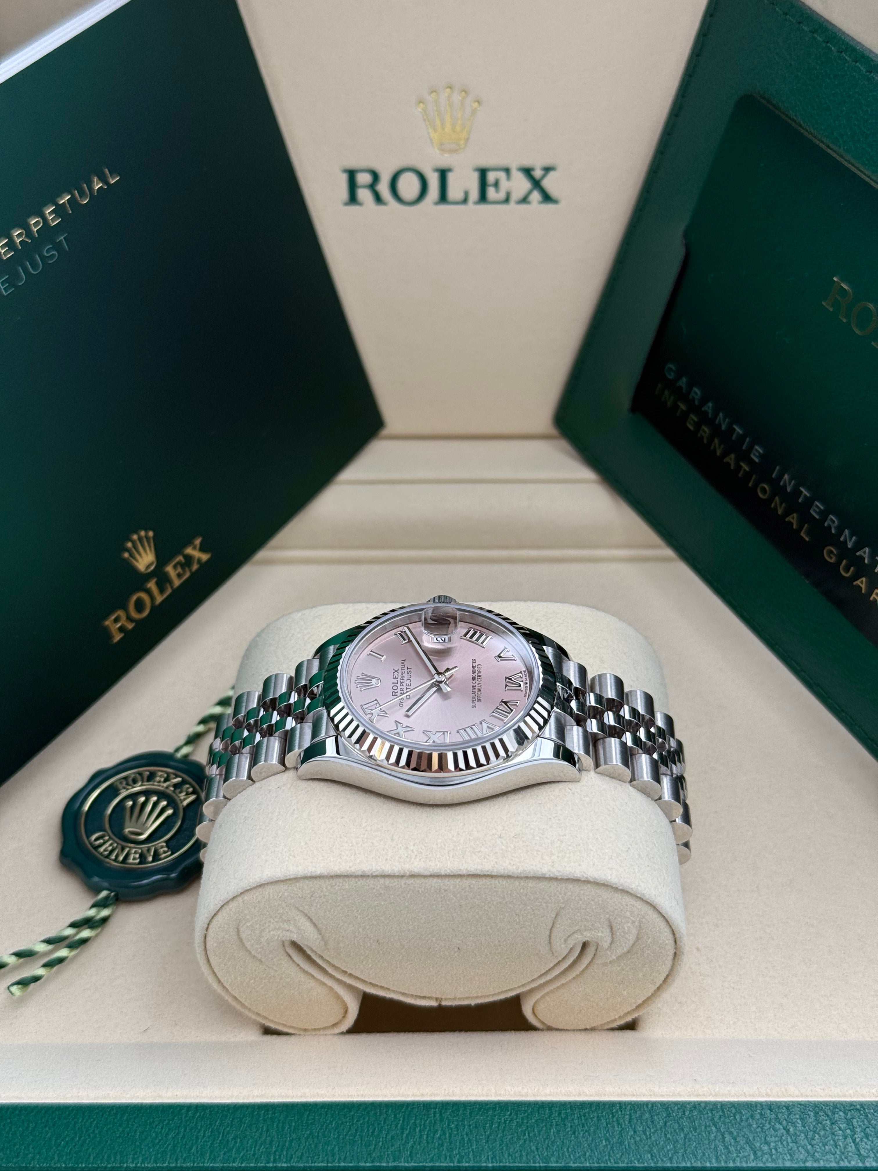 Rolex Datejust 31 – Ref. 278274 | Rosafarbenes Zifferblatt | Jubilee-Band