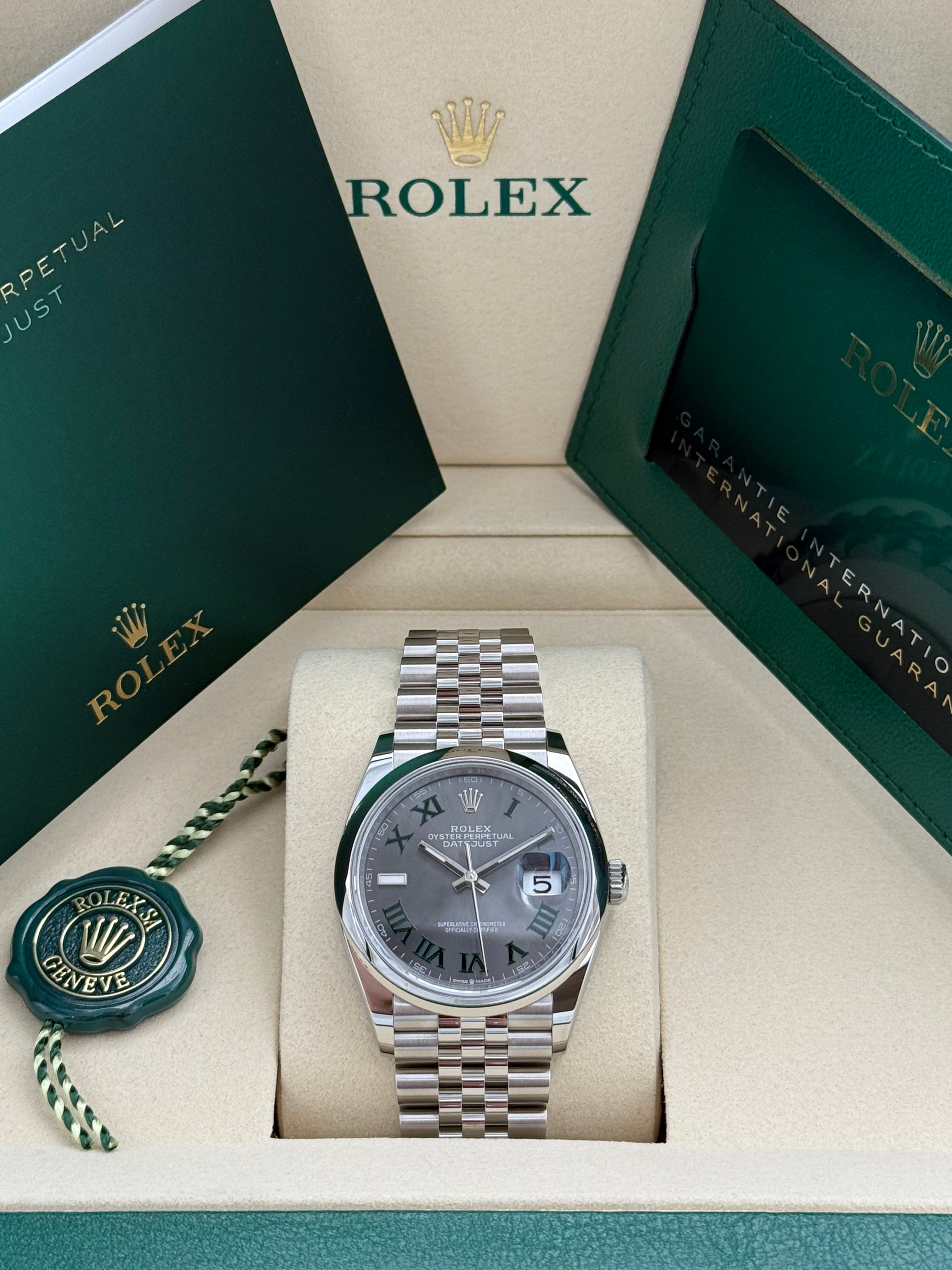 Rolex Datejust 36 – Ref. 126200 | Schiefergraues Zifferblatt  | Jubilee-Band