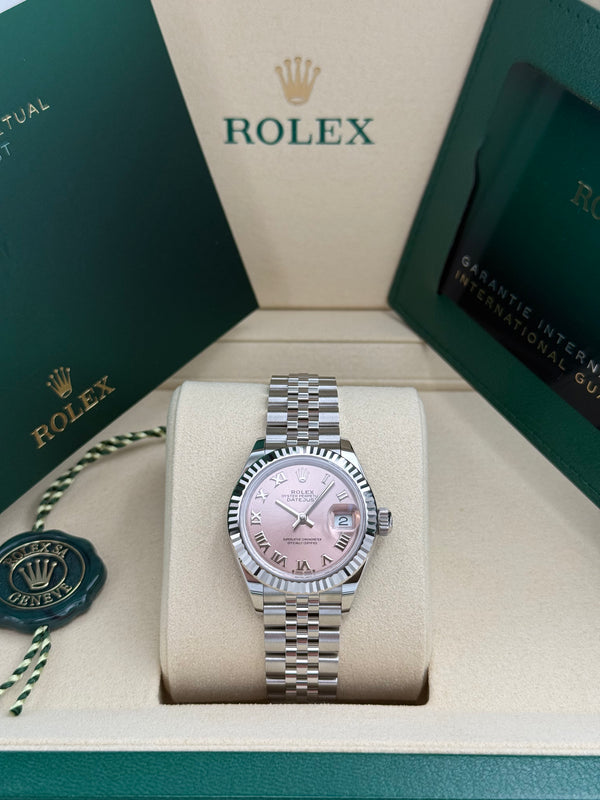 Rolex Lady-Datejust 28 – Ref. 279174 | Rosefarbenes Zifferblatt | Jubilee-Band