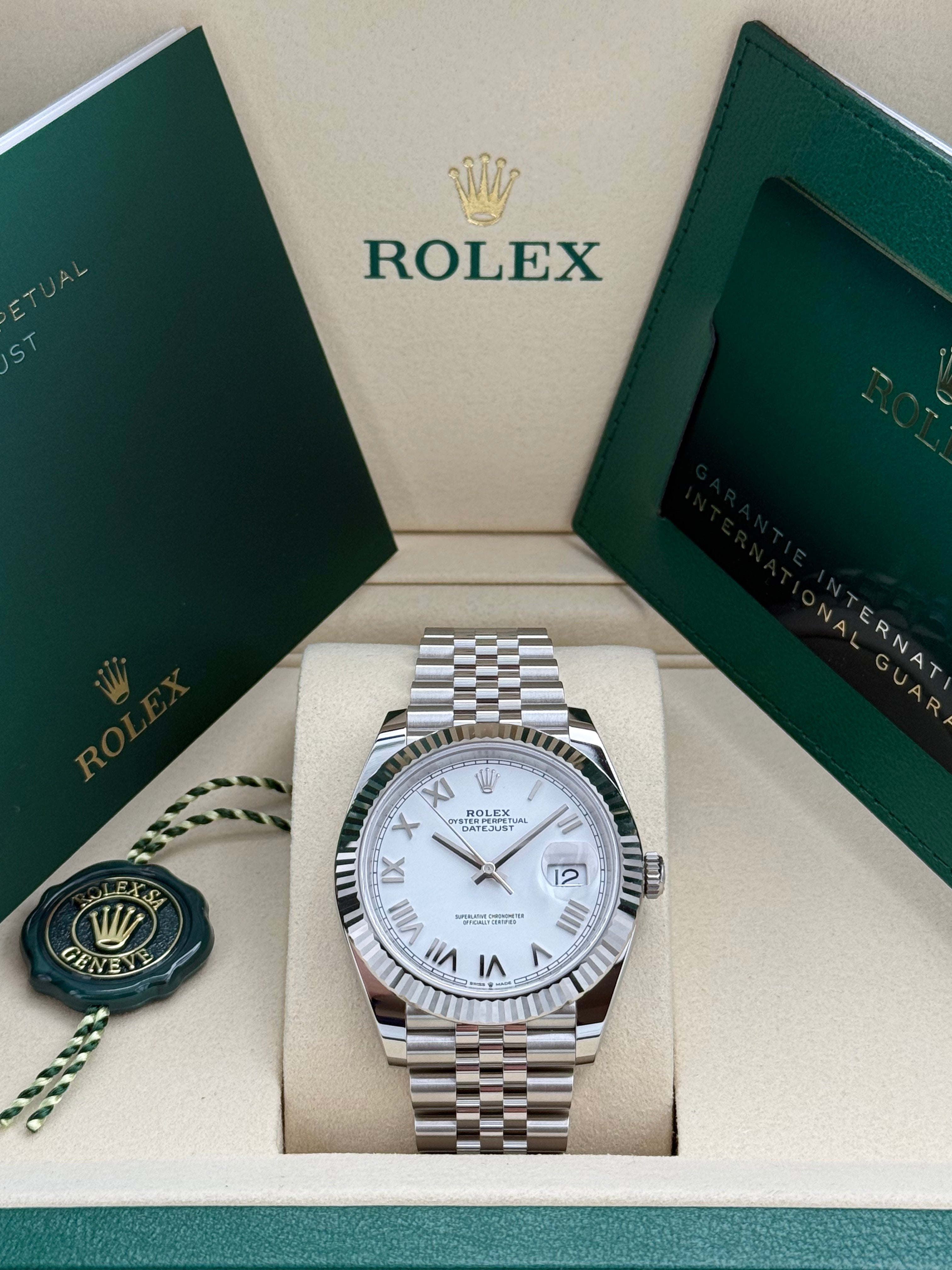 Rolex Datejust 41 – Ref. 126334 | Weißes Zifferblatt | Jubilee-Band