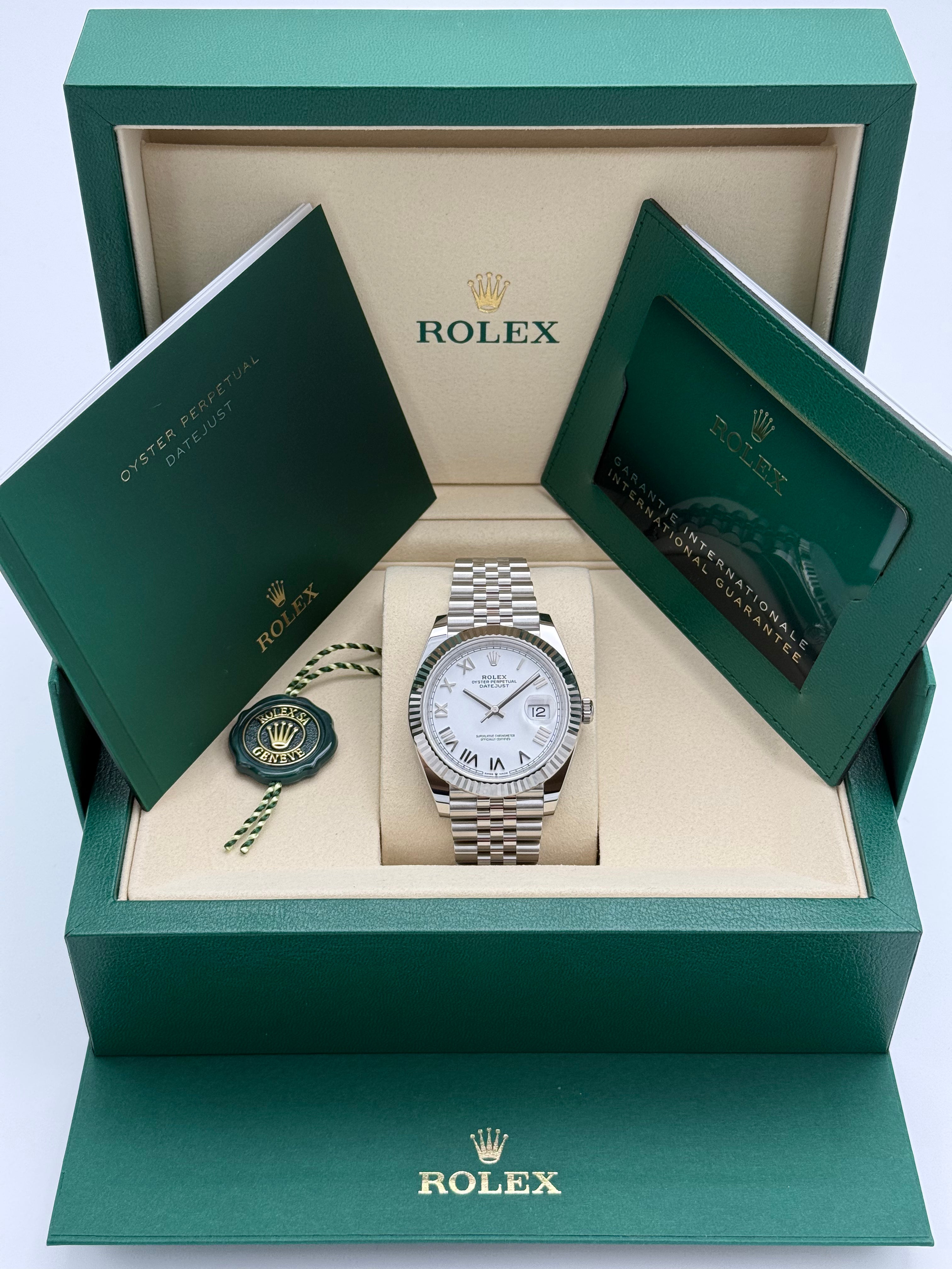Rolex Datejust 41 – Ref. 126334 | Weißes Zifferblatt | Jubilee-Band