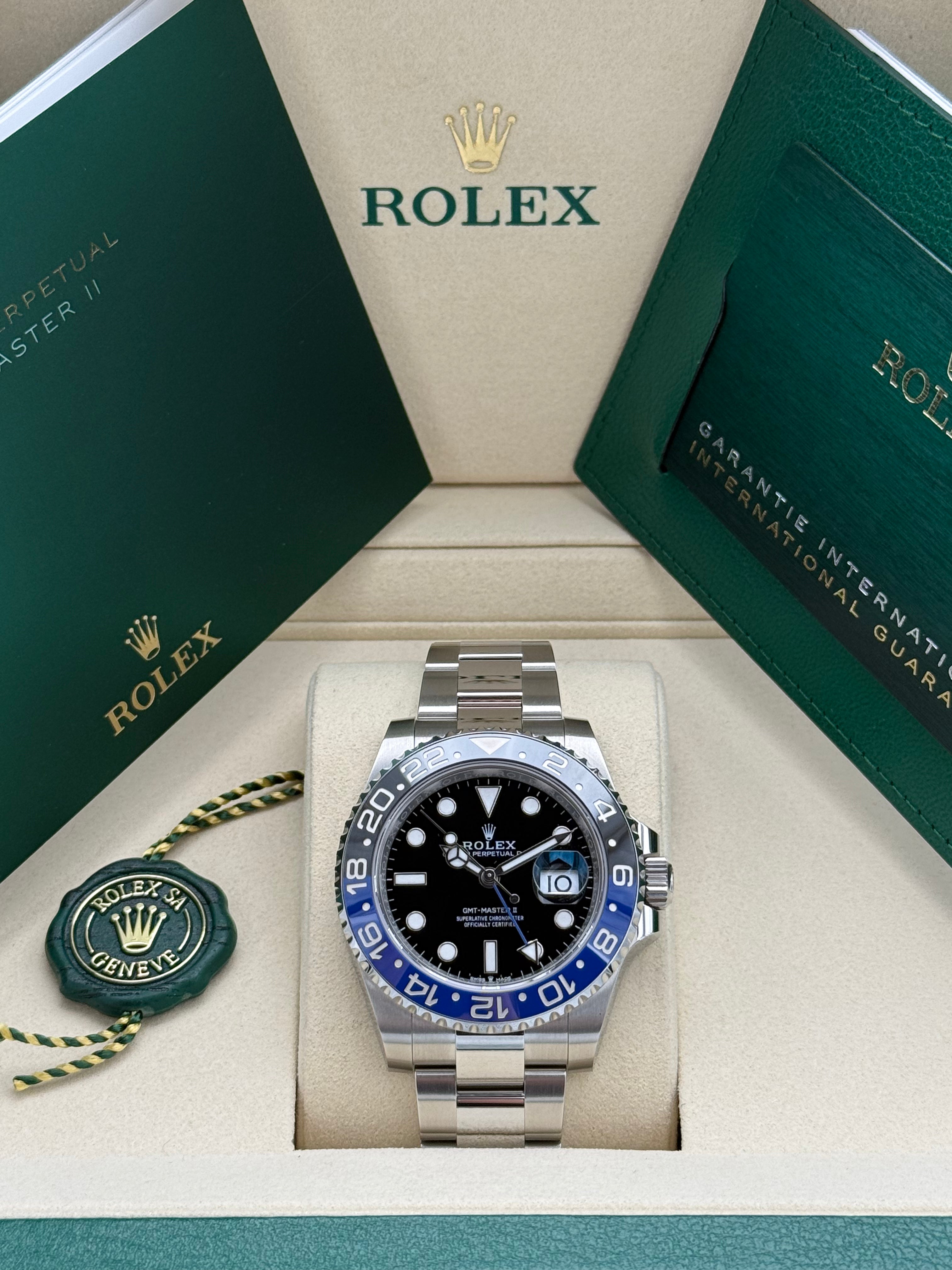 Rolex GMT Master II – Ref. 126710BLNR | Schwarzes Zifferblatt | Oyster-Band