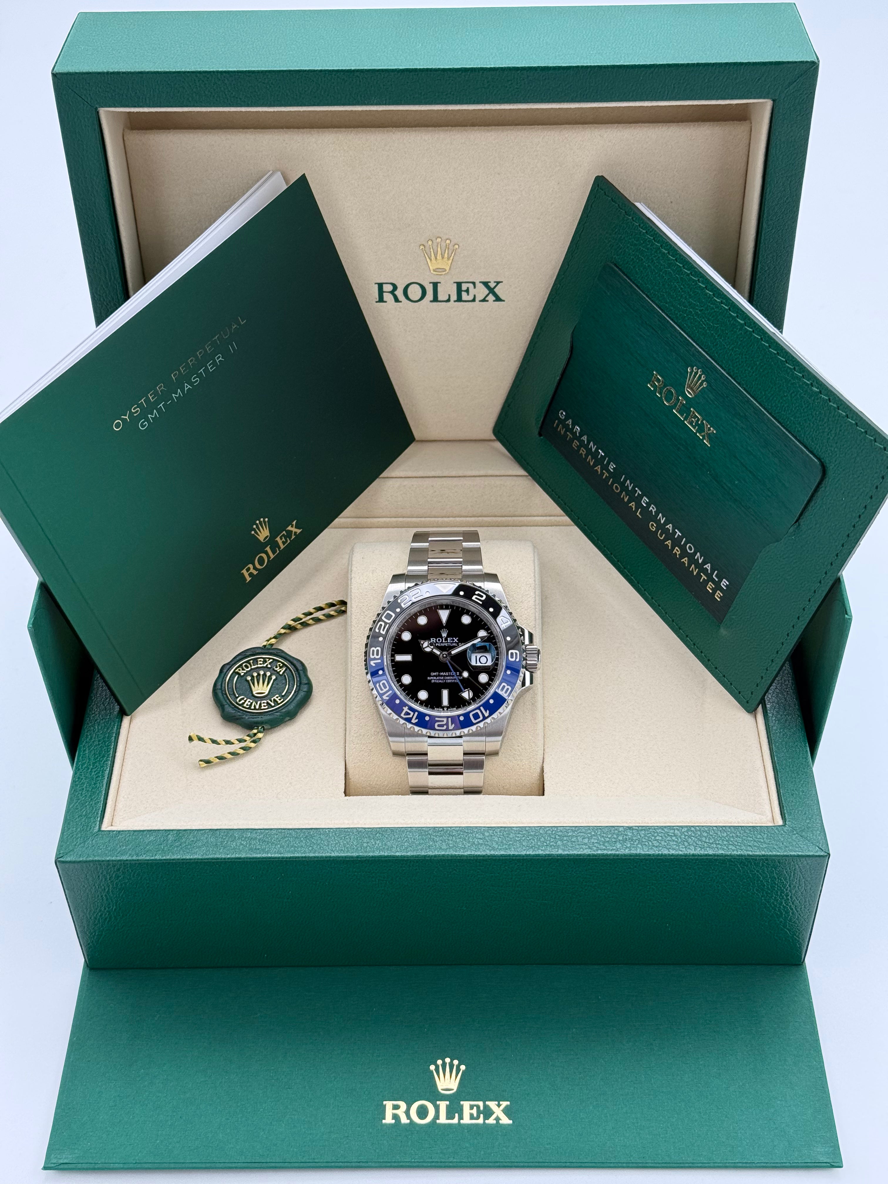 Rolex GMT Master II – Ref. 126710BLNR | Schwarzes Zifferblatt | Oyster-Band