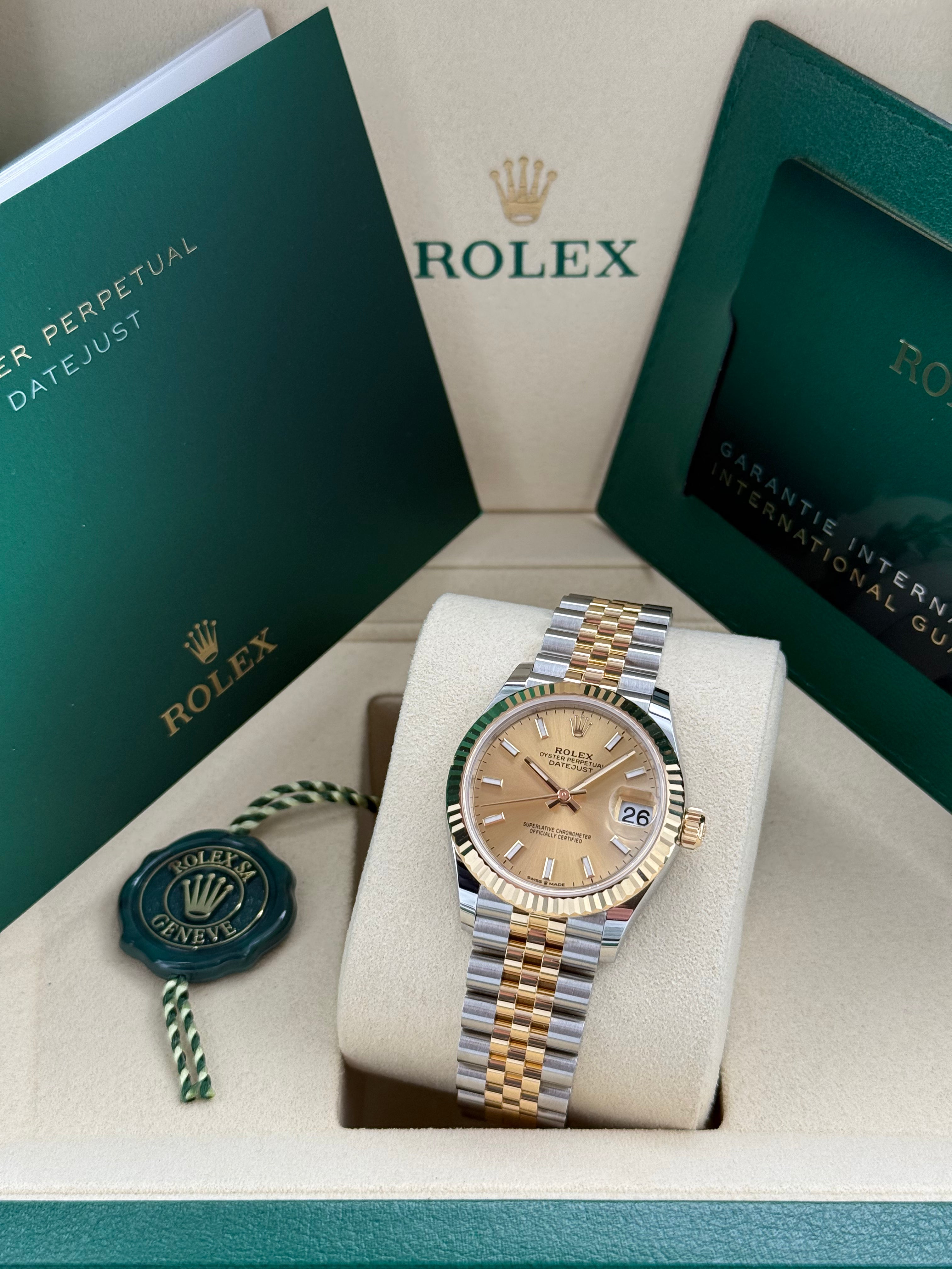 Rolex Datejust 31 – Ref. 278273 | Champagnerfarbenes Zifferblatt | Jubilee-Band